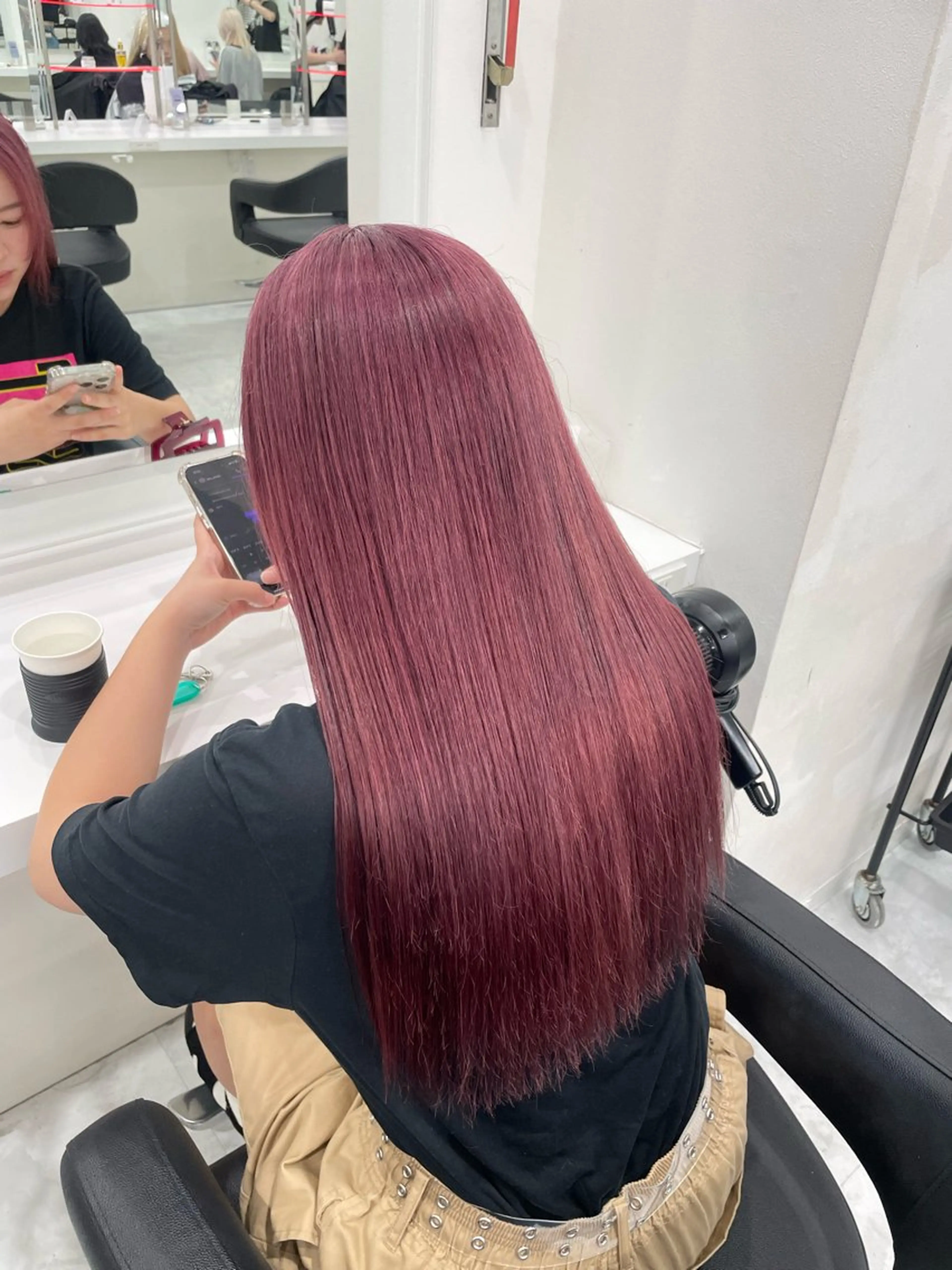 💞夏向け💞ケアブリーチによるダブルカラー＋１stepトリートメント＋炭酸スパ🫧❗️破格の¥9900​〜​❗️の写真