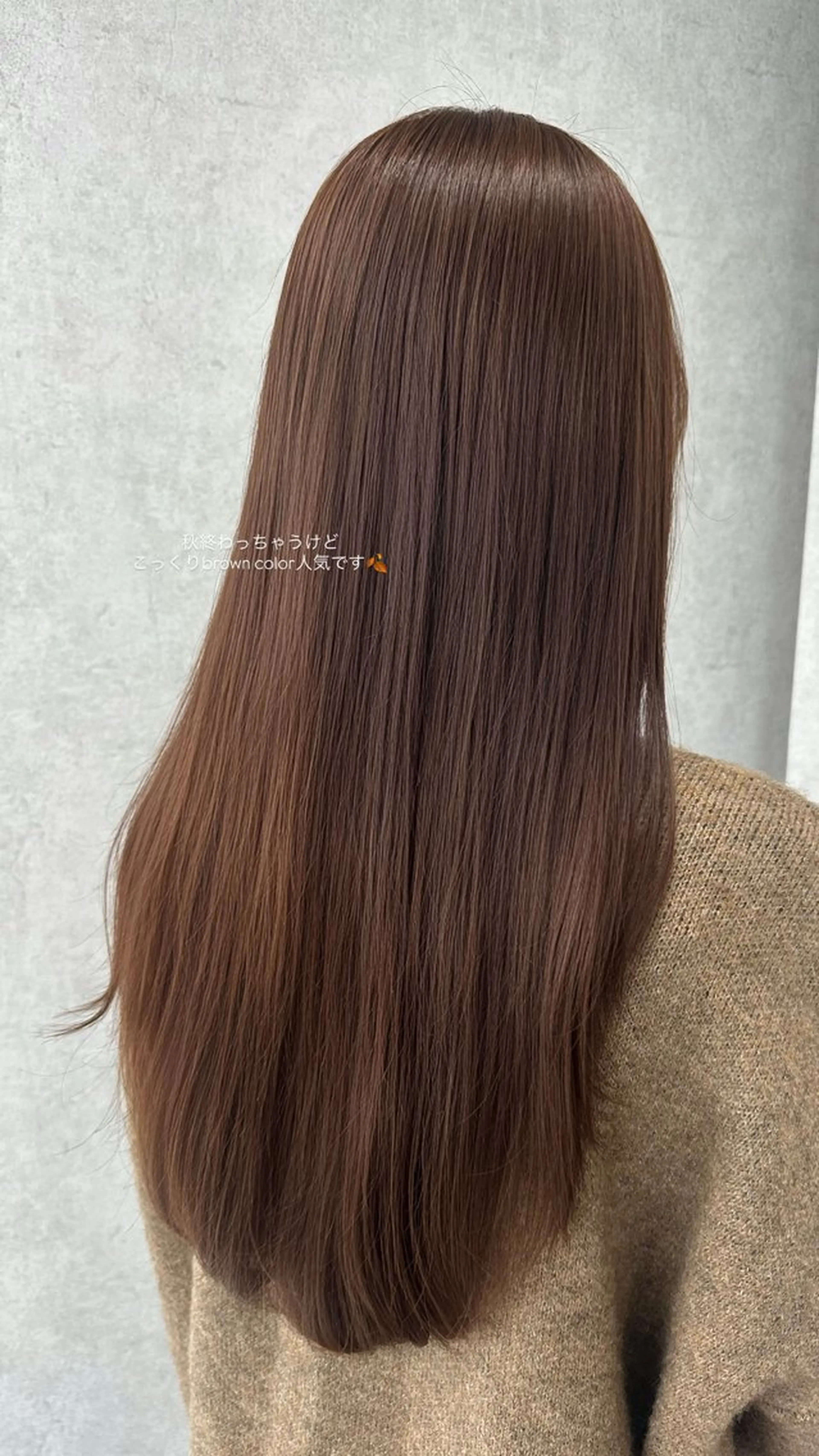 ロング カラー ヘアカラー トリートメント v-lab studio所属・韓国レイヤーカット/ 艶カラー/ noaのヘアスタイル