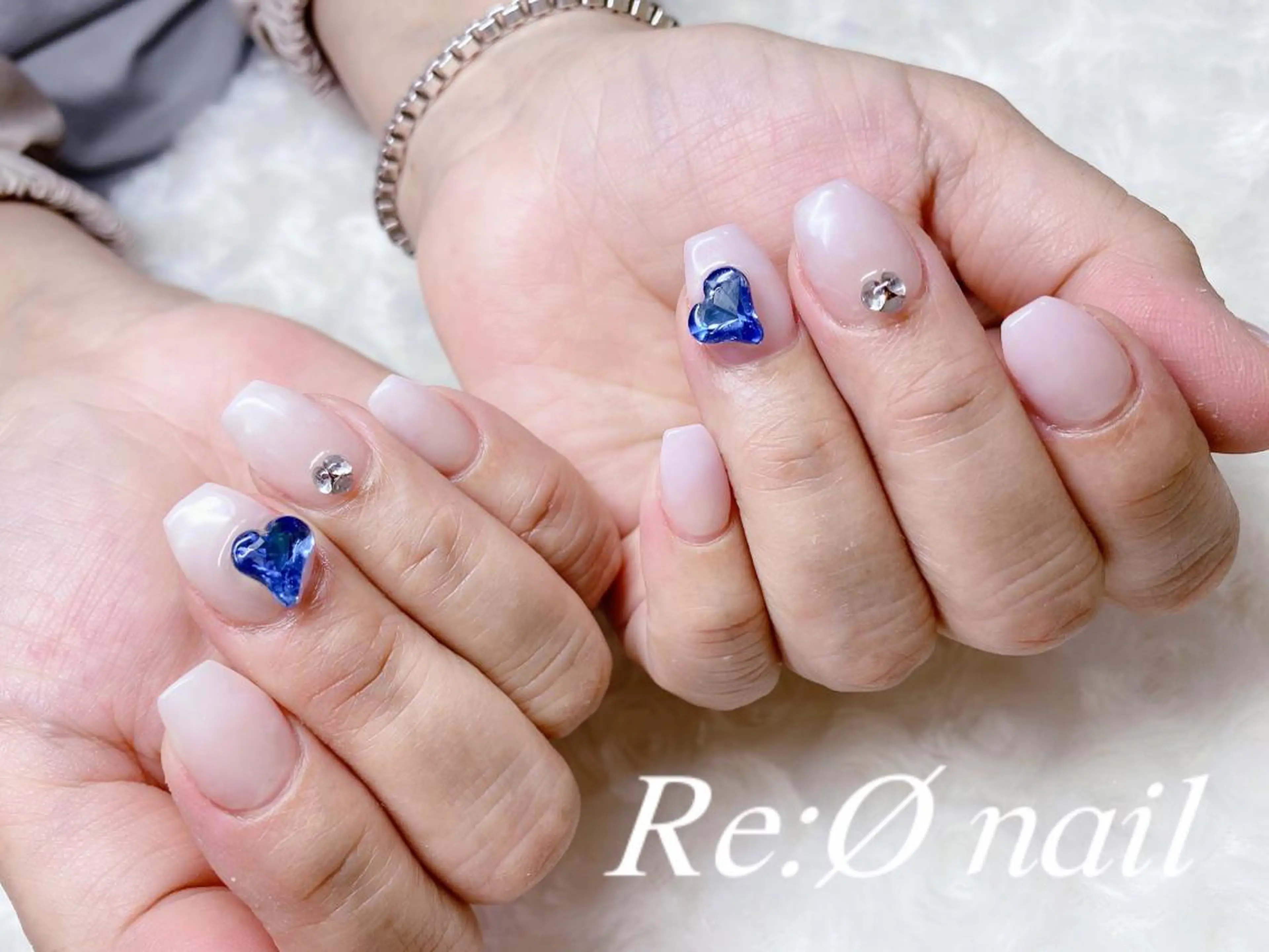ネイル ストーンネイル ハンドネイル Re:Ø nail 🩵TSUJIのネイルデザイン