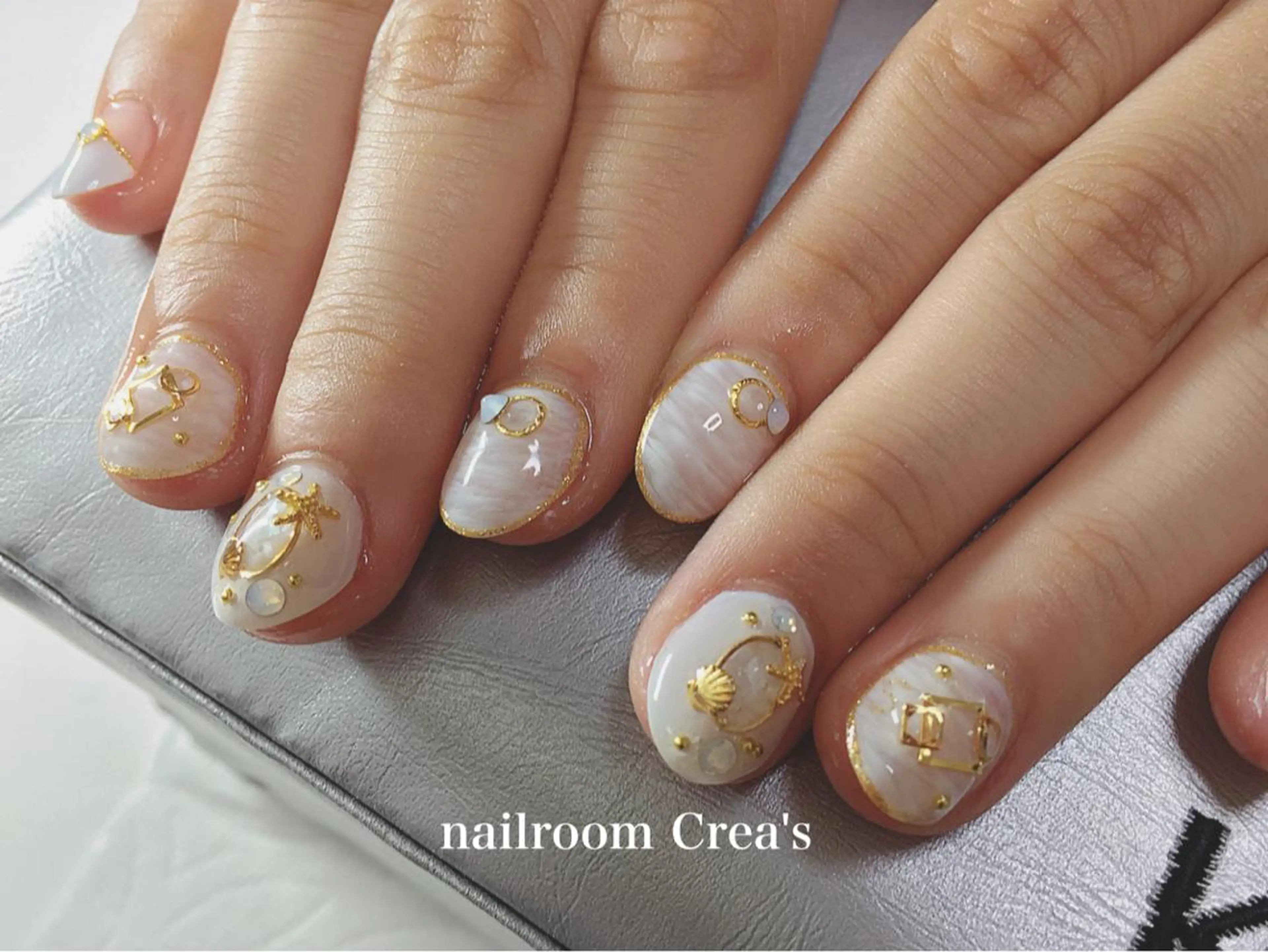 ネイル アートネイル 大理石ネイル(マーブル) ストーンネイル nailroom Crea'sのネイルデザイン