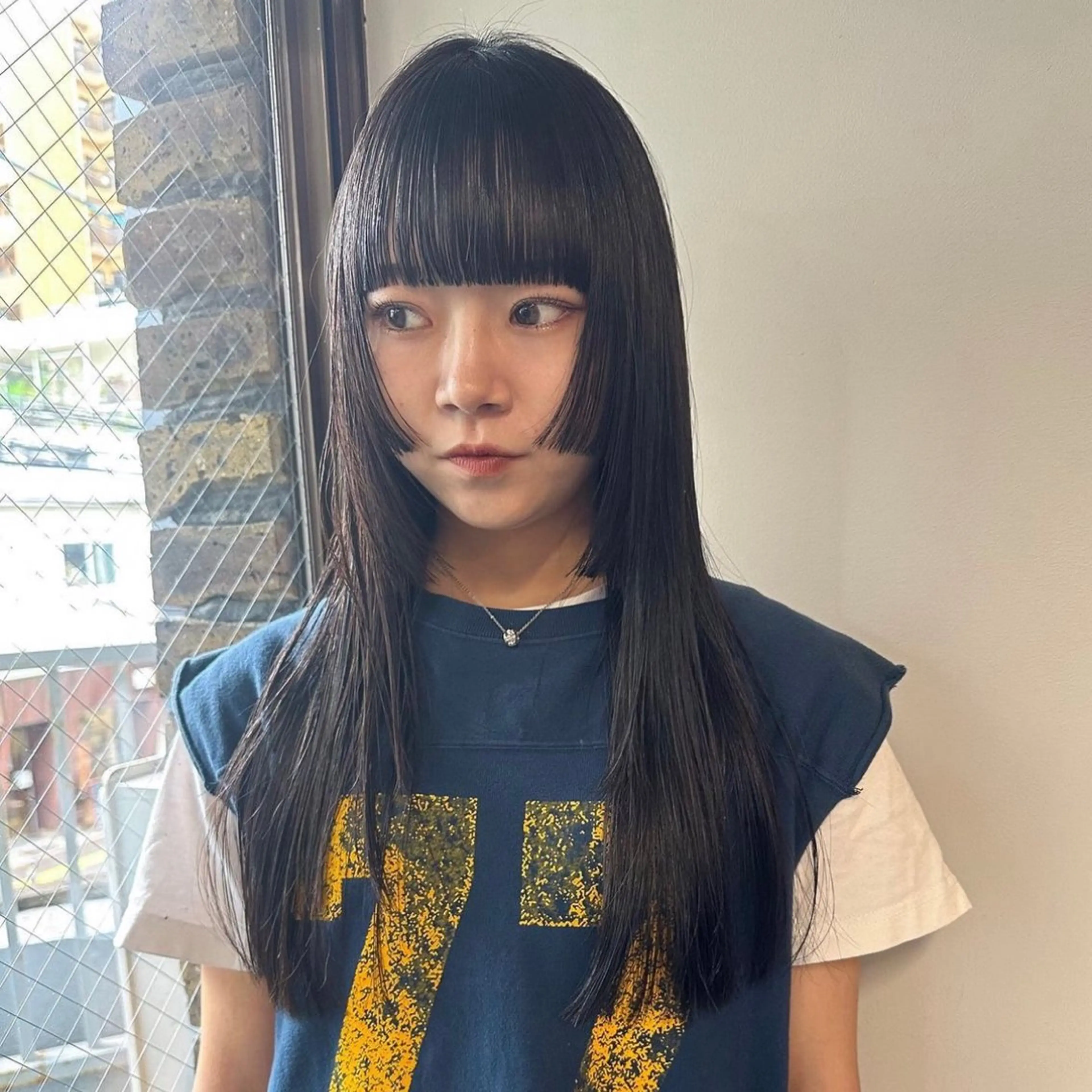 ロング 顔周りカット 姫カット レイヤーカット 似合わせカット ワイドバング ボブ/顔周りレイヤー 似合わせcut🪽のヘアスタイル