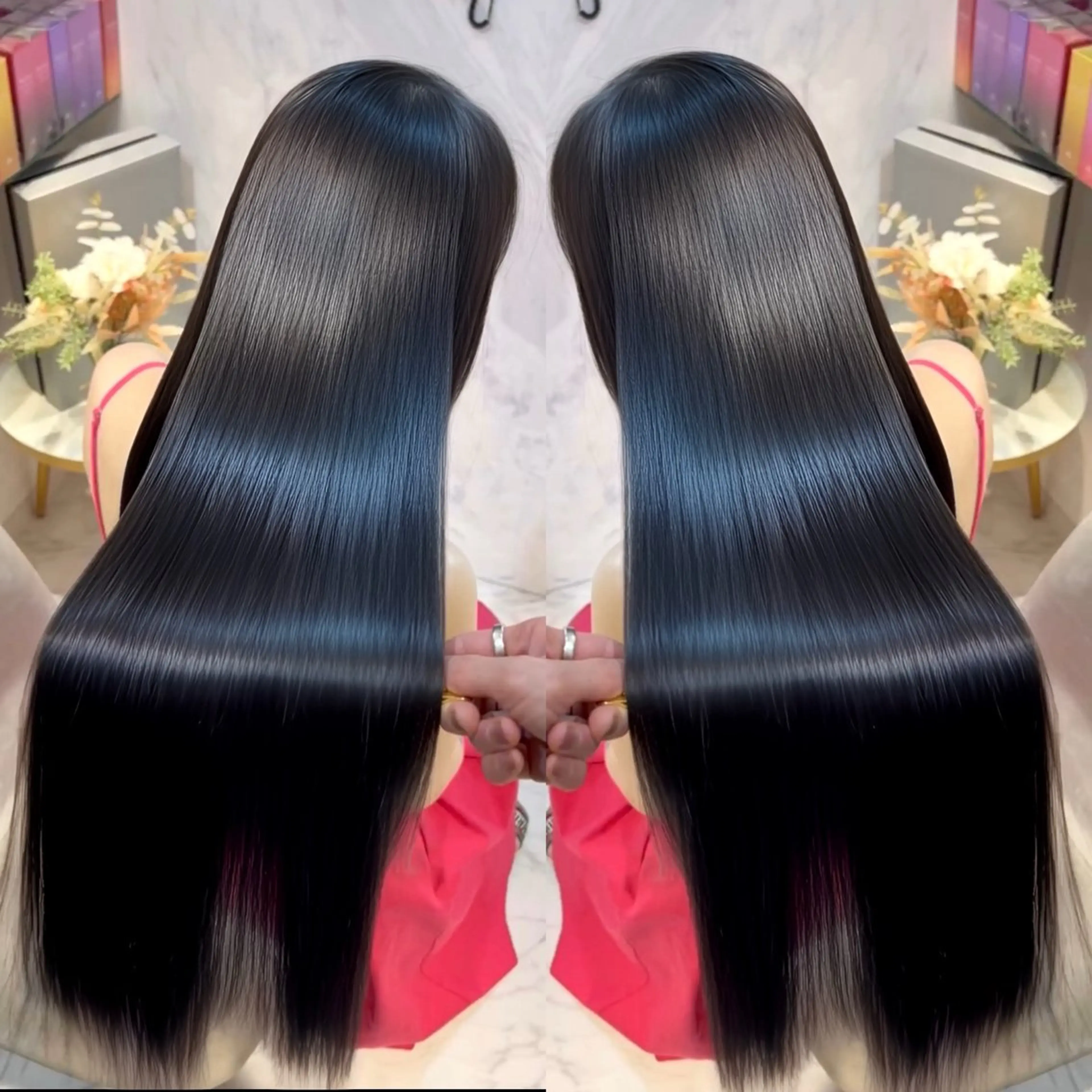 🔥ミニモ限定🔥縮毛矯正+カラー+メンテナンスカット+コーティングtrの写真