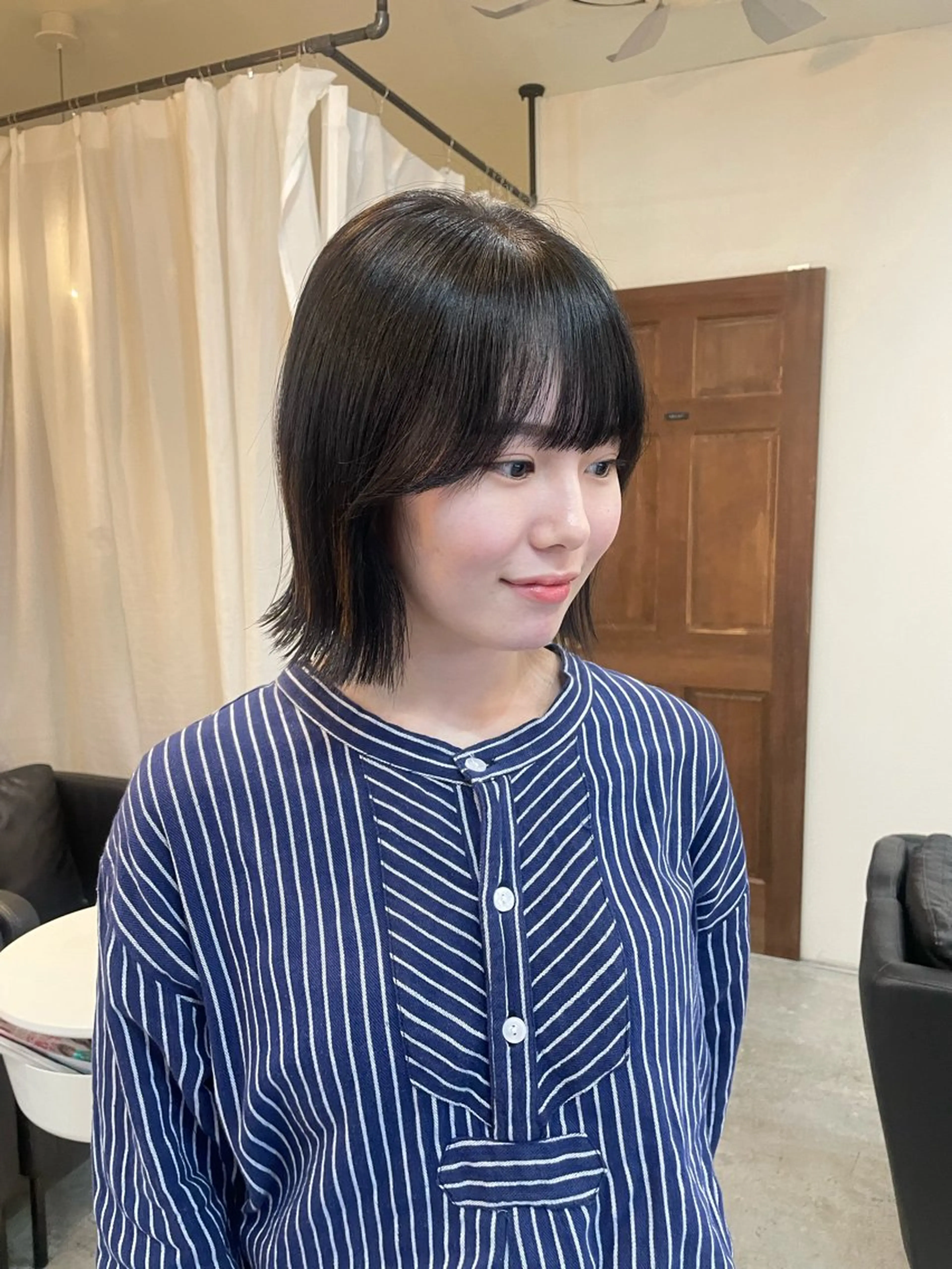ミディアム ボブ カット 顔周りカット 🎀サヤカ🎀のヘアスタイル