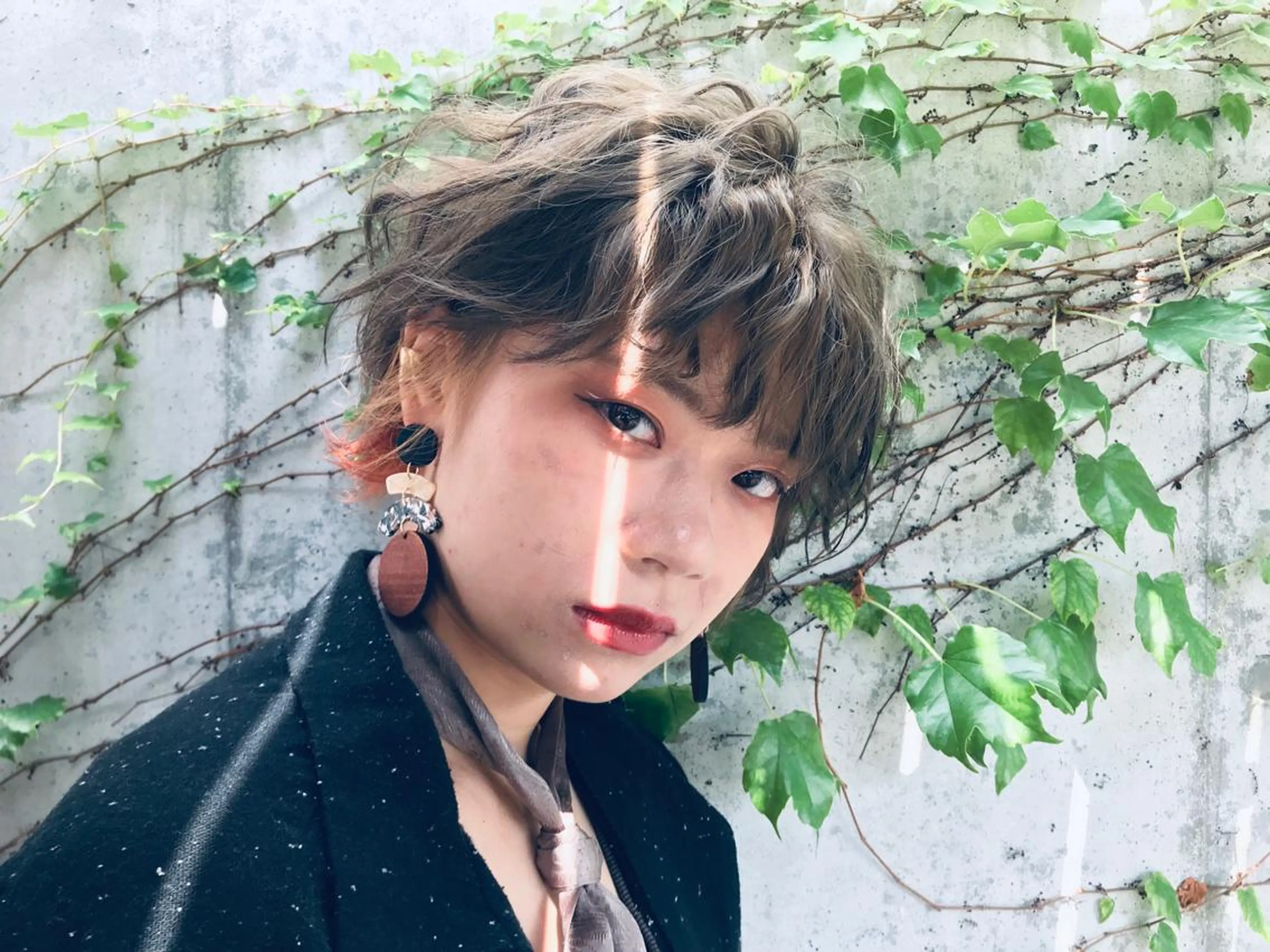 ショート カラー パーマ 大野 あさみのヘアスタイル