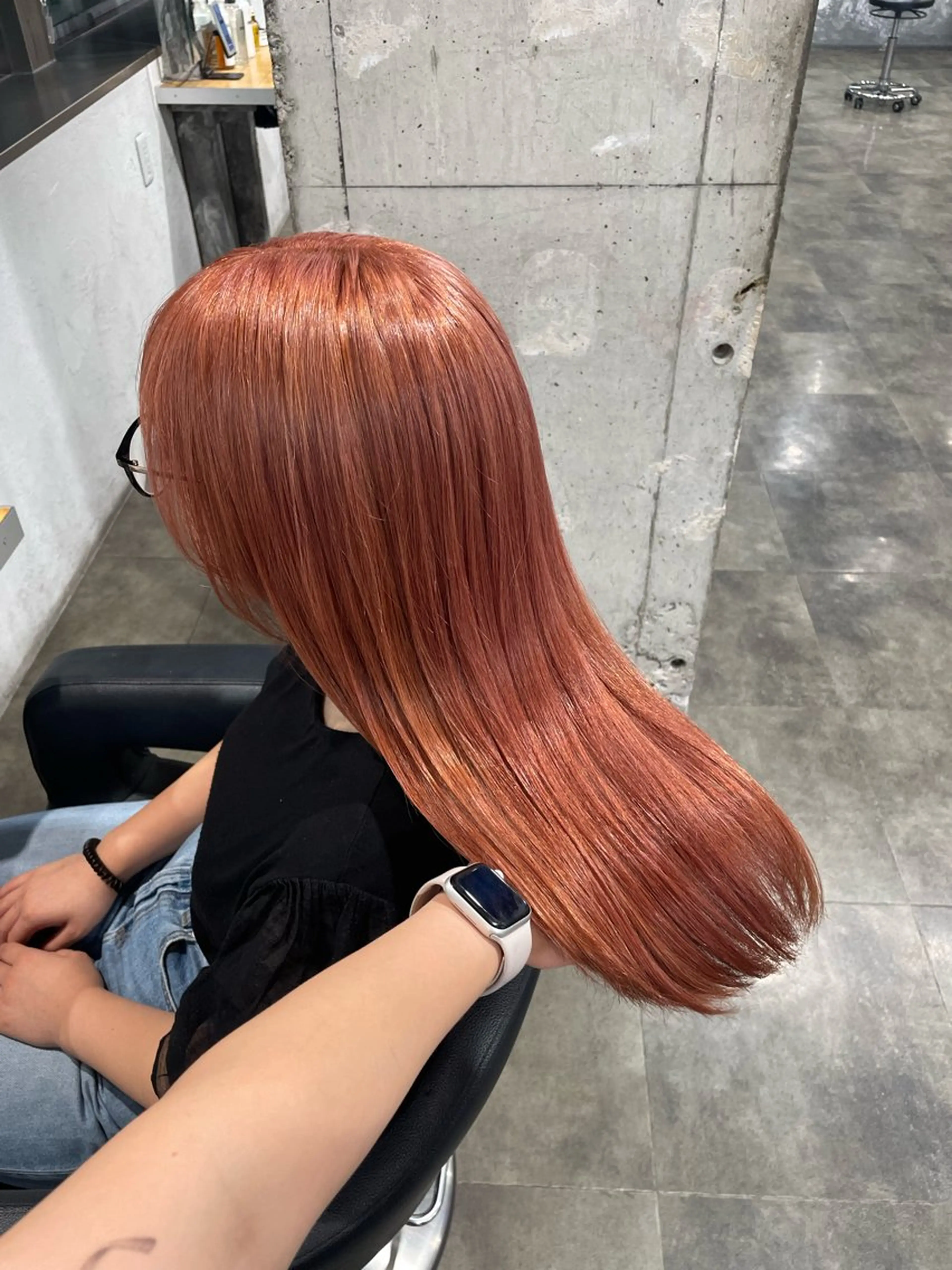 ロング カラー ヘアカラー トリートメント ヘッドスパ ハイトーンブロンド 横浜💞ミオのヘアスタイル