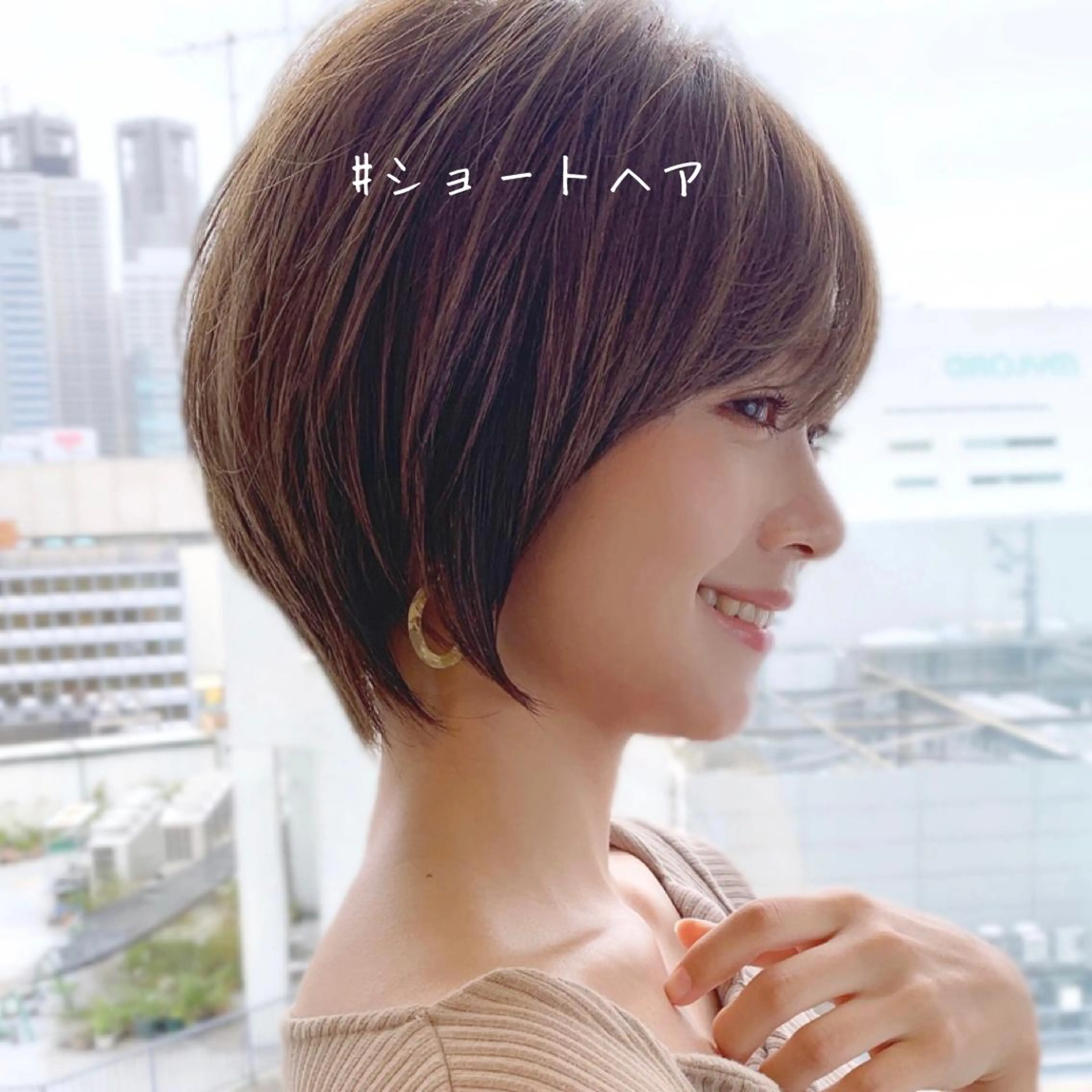 ショート ショートヘア 小顔カット ショート、ボブの神✨ 峯朋也✂︎✨のヘアスタイル