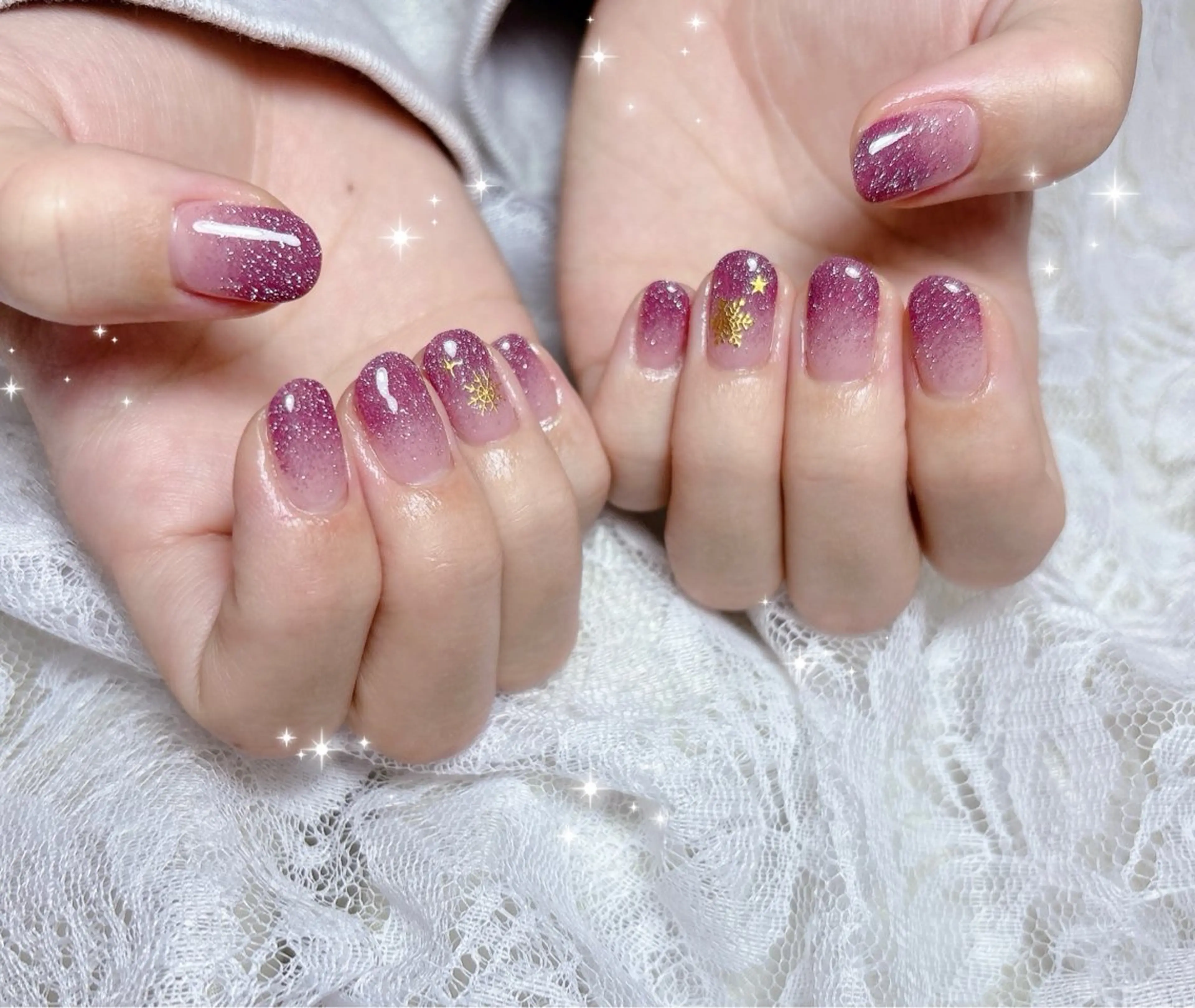 ネイル フラッシュネイル グラデーション ハンドネイル FLARE NAIL フレアネイルのネイルデザイン