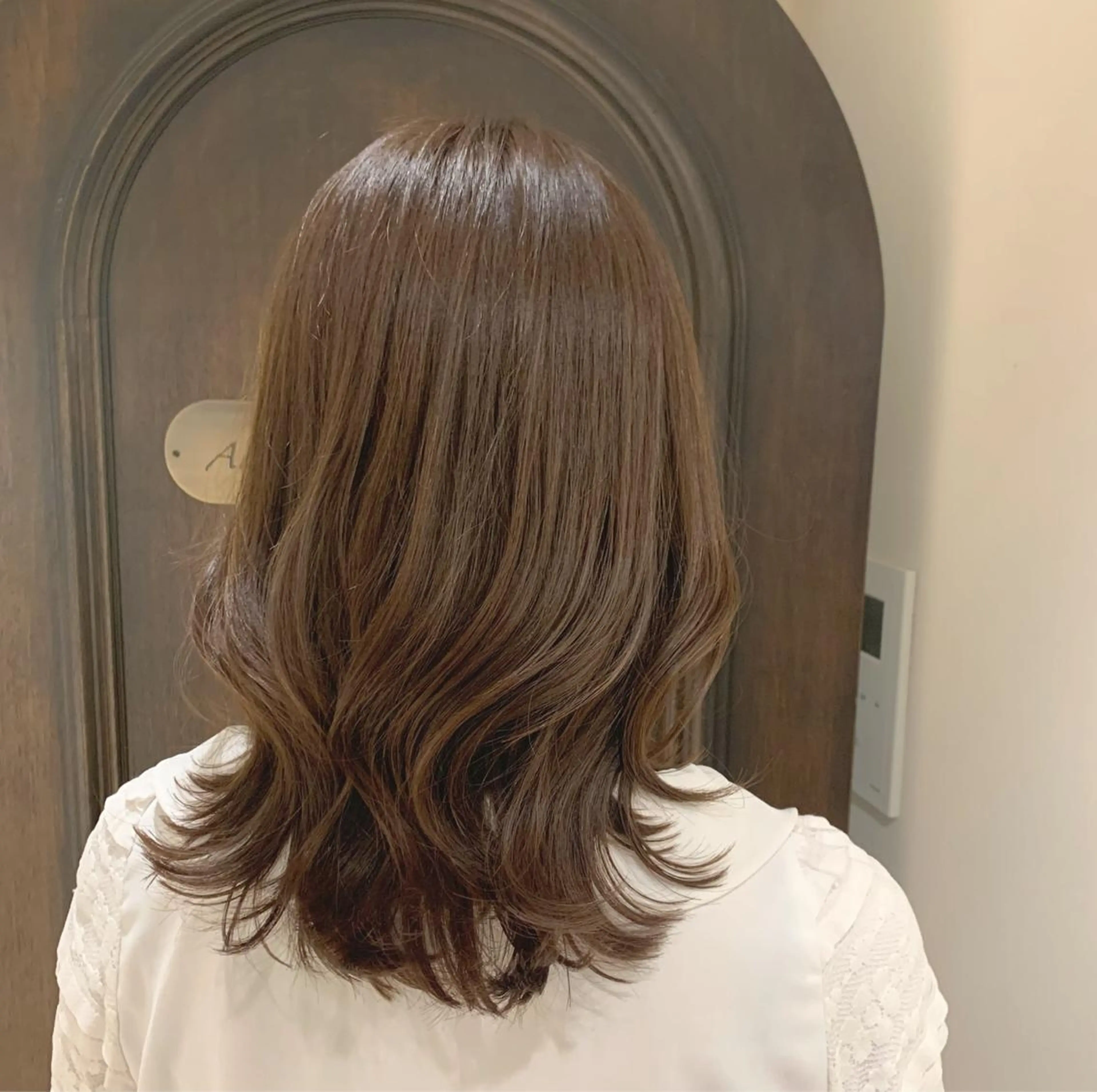 ミディアム くびれヘア カット ヘアカラー トリートメント 🧡くびれヘア/前髪 顔周り🧡久原結衣のヘアスタイル