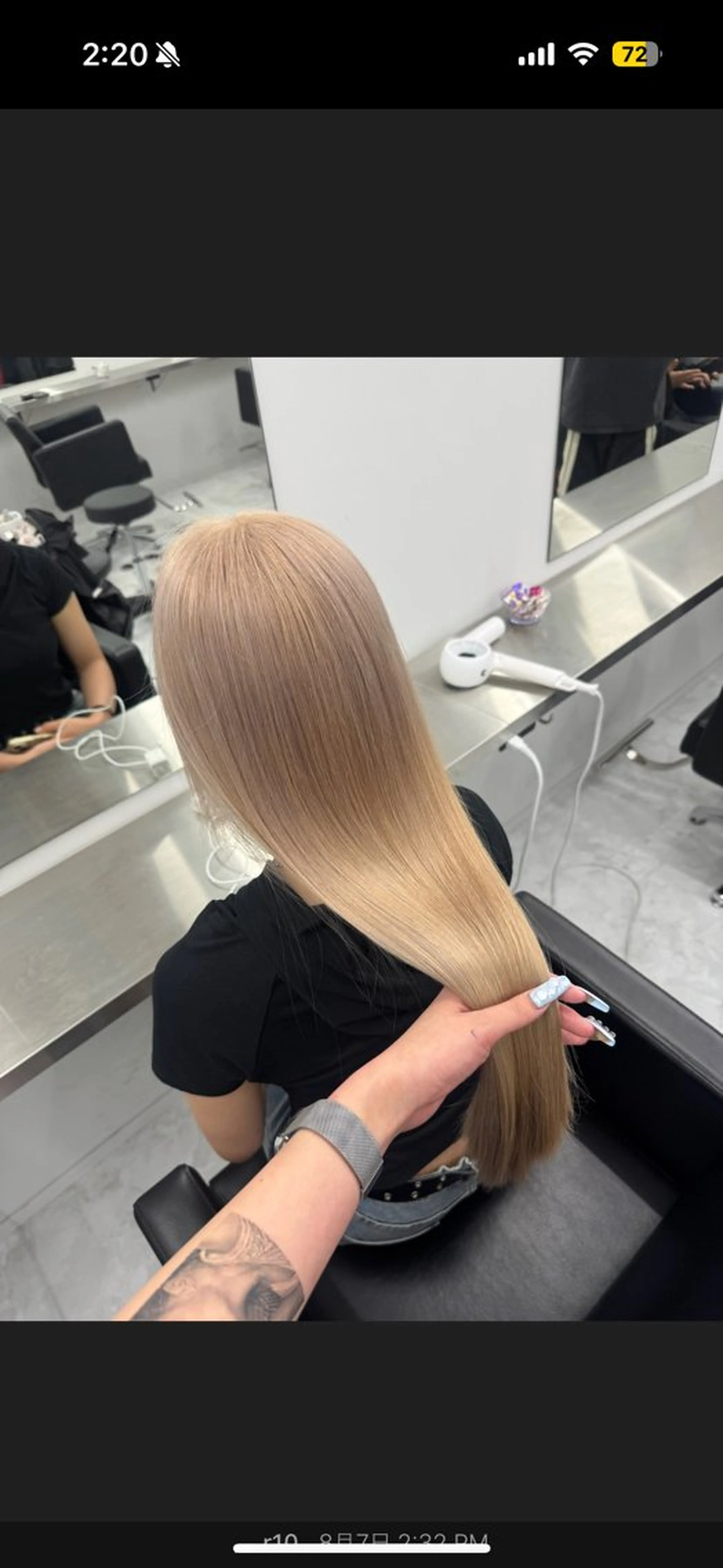 ロング Newone by neighbor所属・うる艶🫧ハイトーン 💜🦋🫧ミズキのヘアスタイル