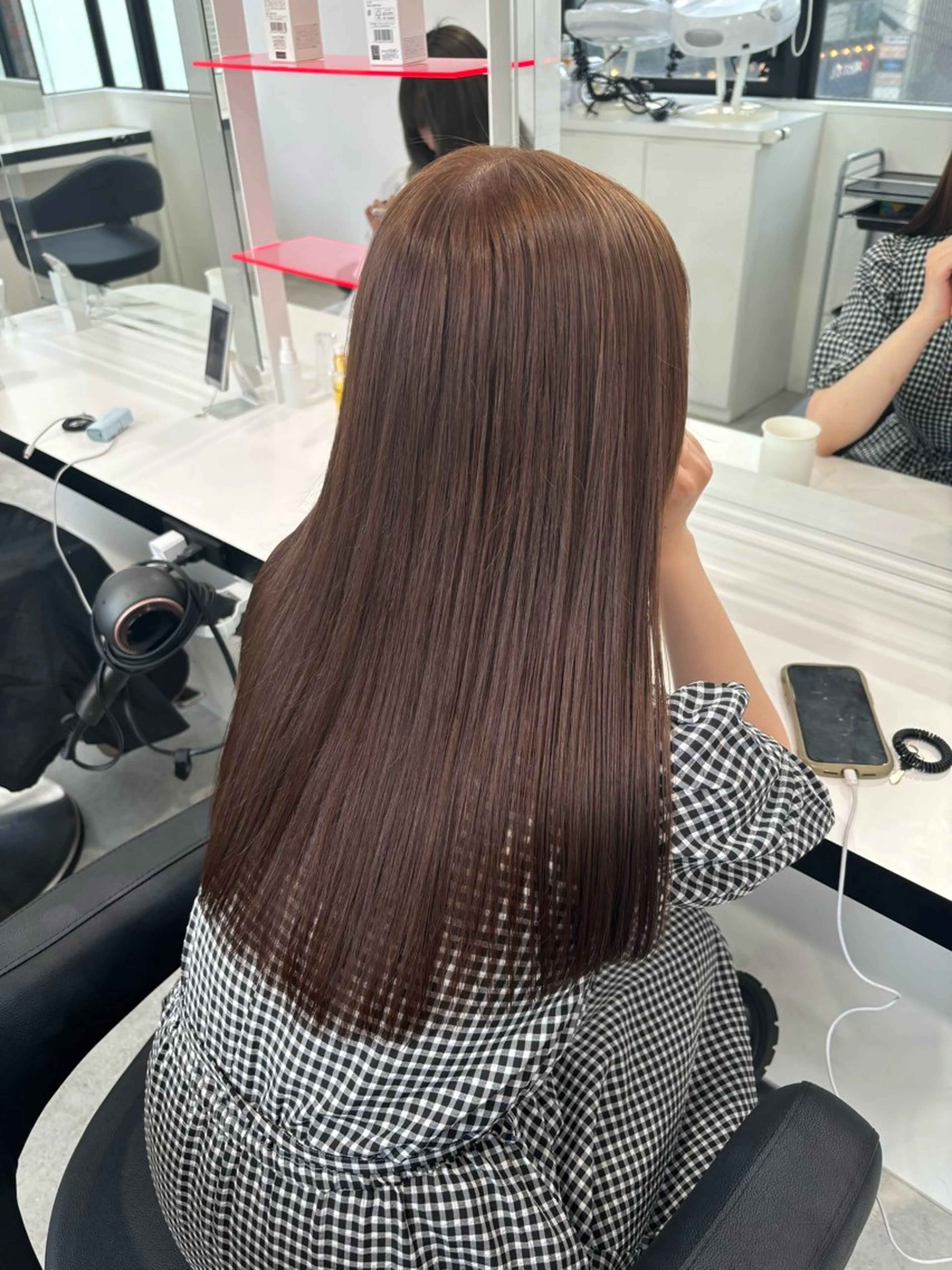 ロング カラー ヘアカラー トリートメント ヘアセット 韓国透明感ブラウン/ hayato🤎のヘアスタイル