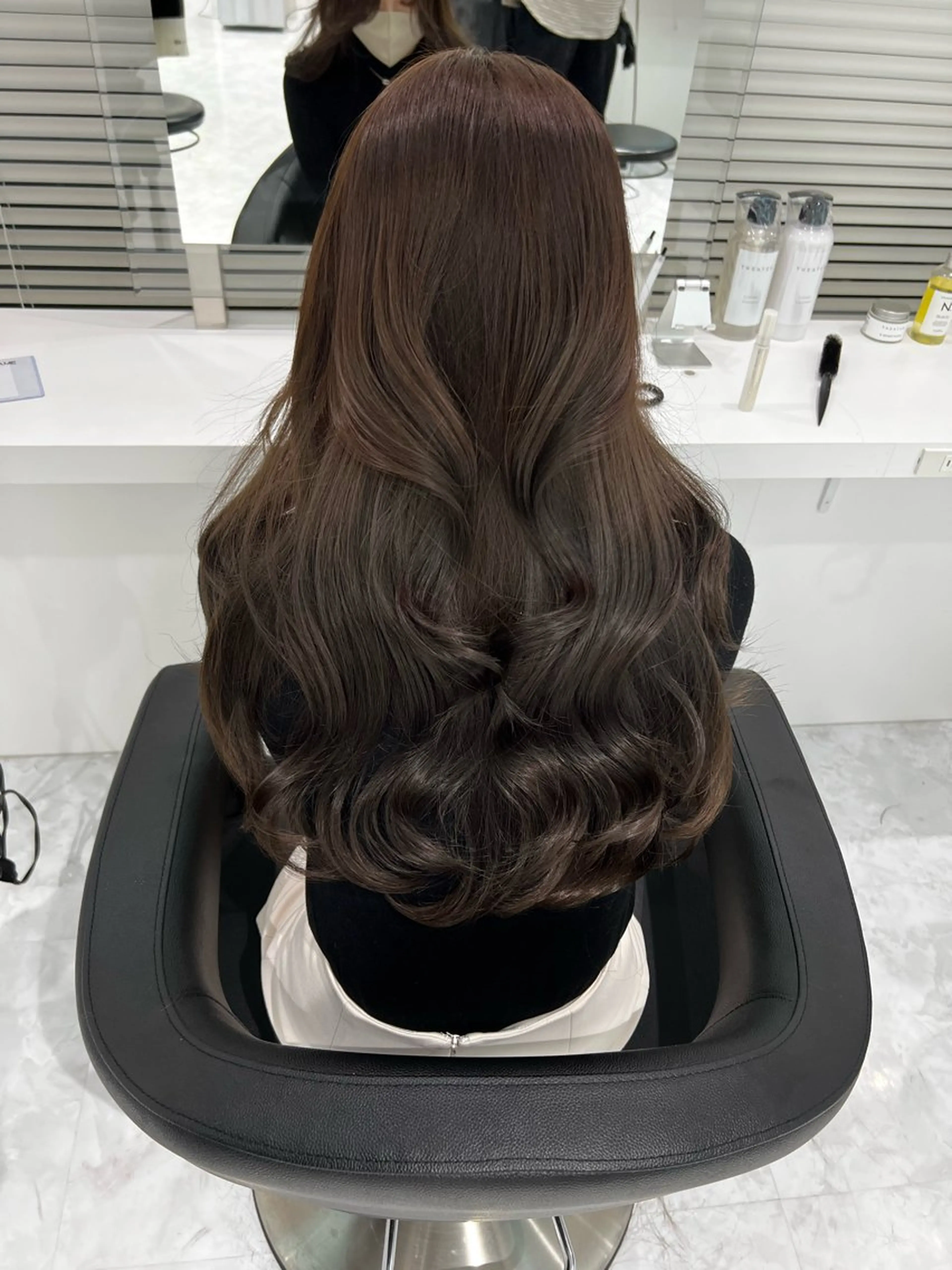 ロング カラー ヘアアレンジ 🫧透明感ラベンダー 似合わせ🫧あい🫧のヘアスタイル