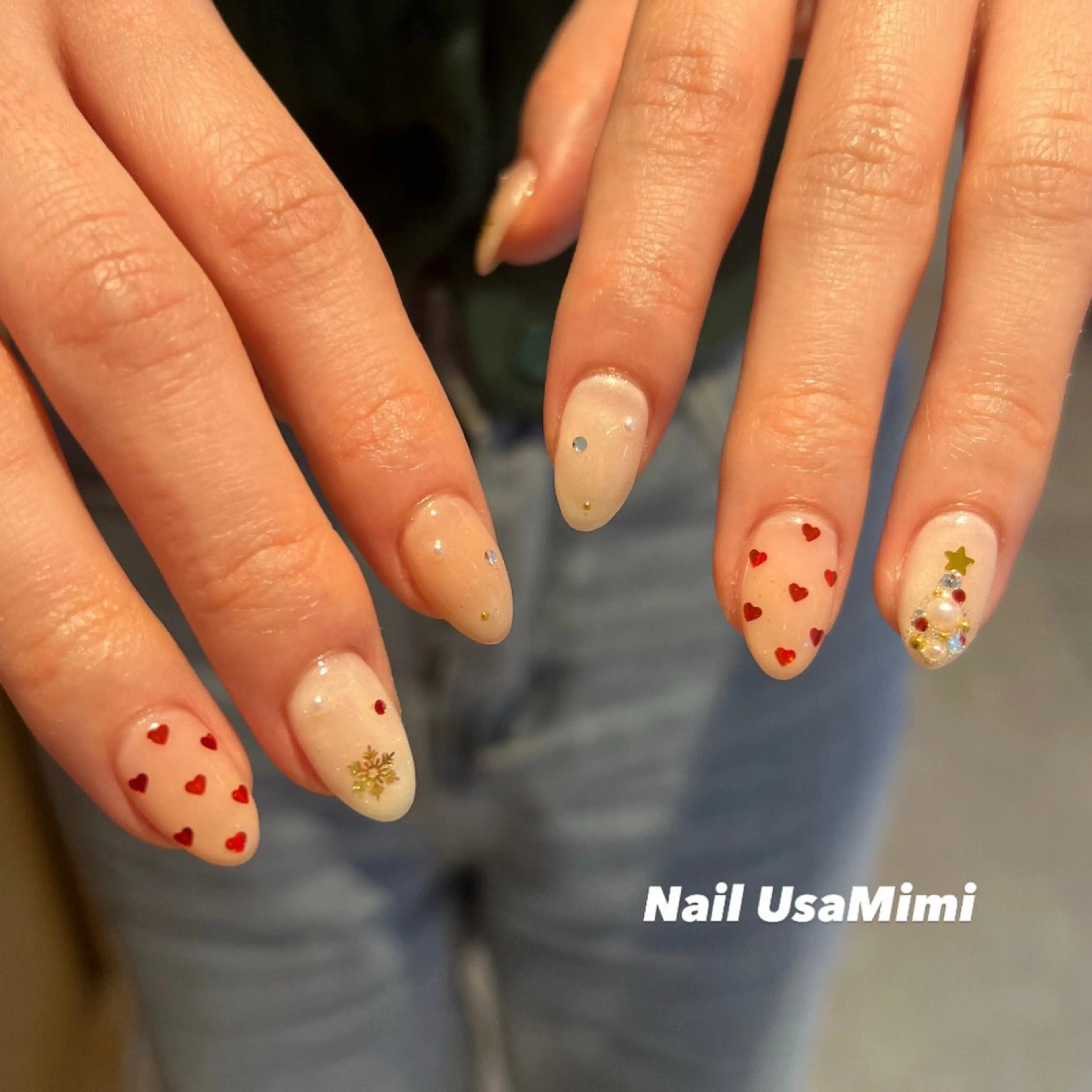 ネイル アートネイル ジェルネイル 韓国ネイル ワンカラーネイル パラジェル ハンドネイル 本町NailUsa Mimi RIKOのネイルデザイン