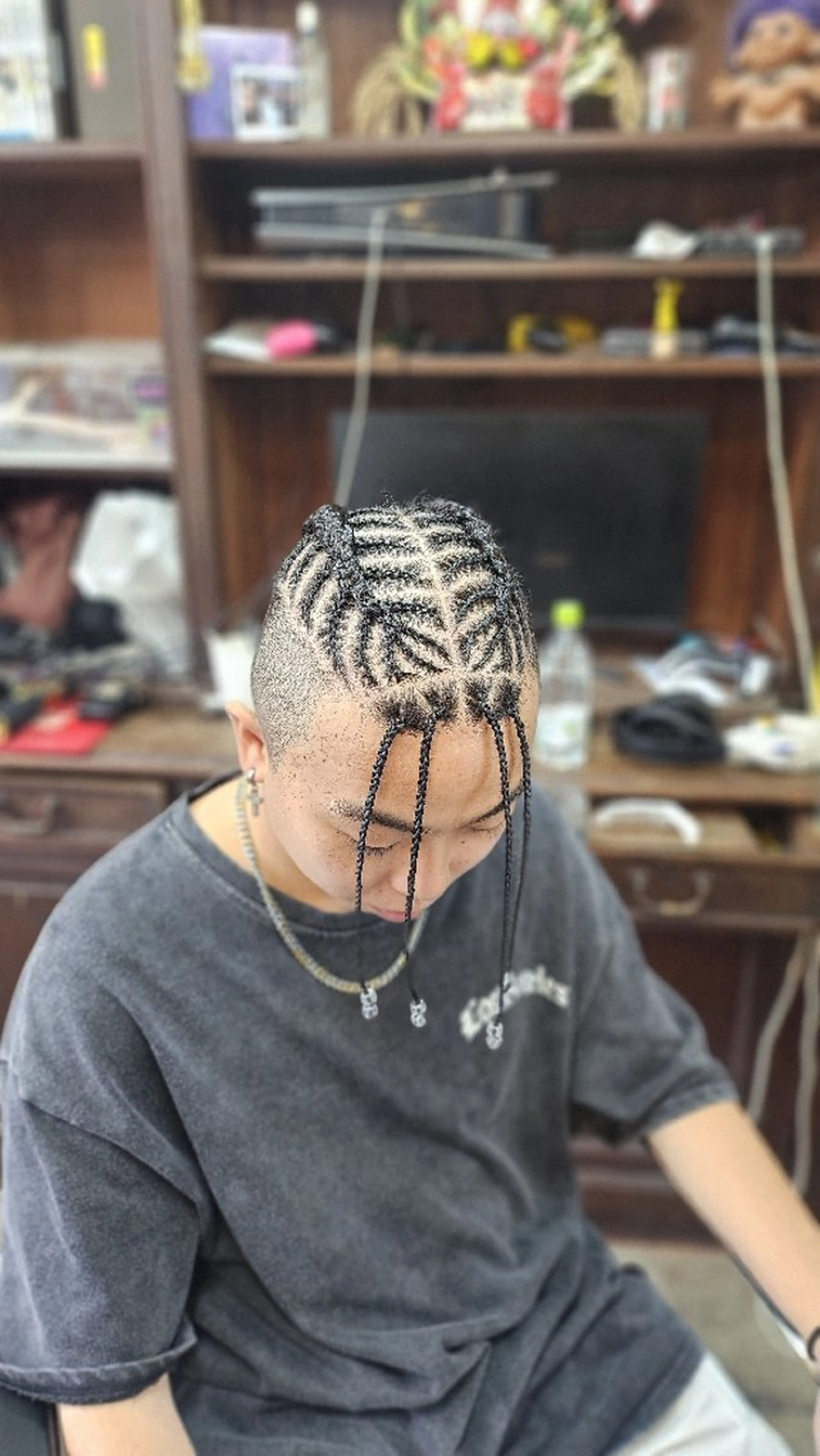 ミディアム ヘアセット 髪遊戯倶楽部所属・7月空き有💎 ブレイズ/コーンロウのヘアスタイル