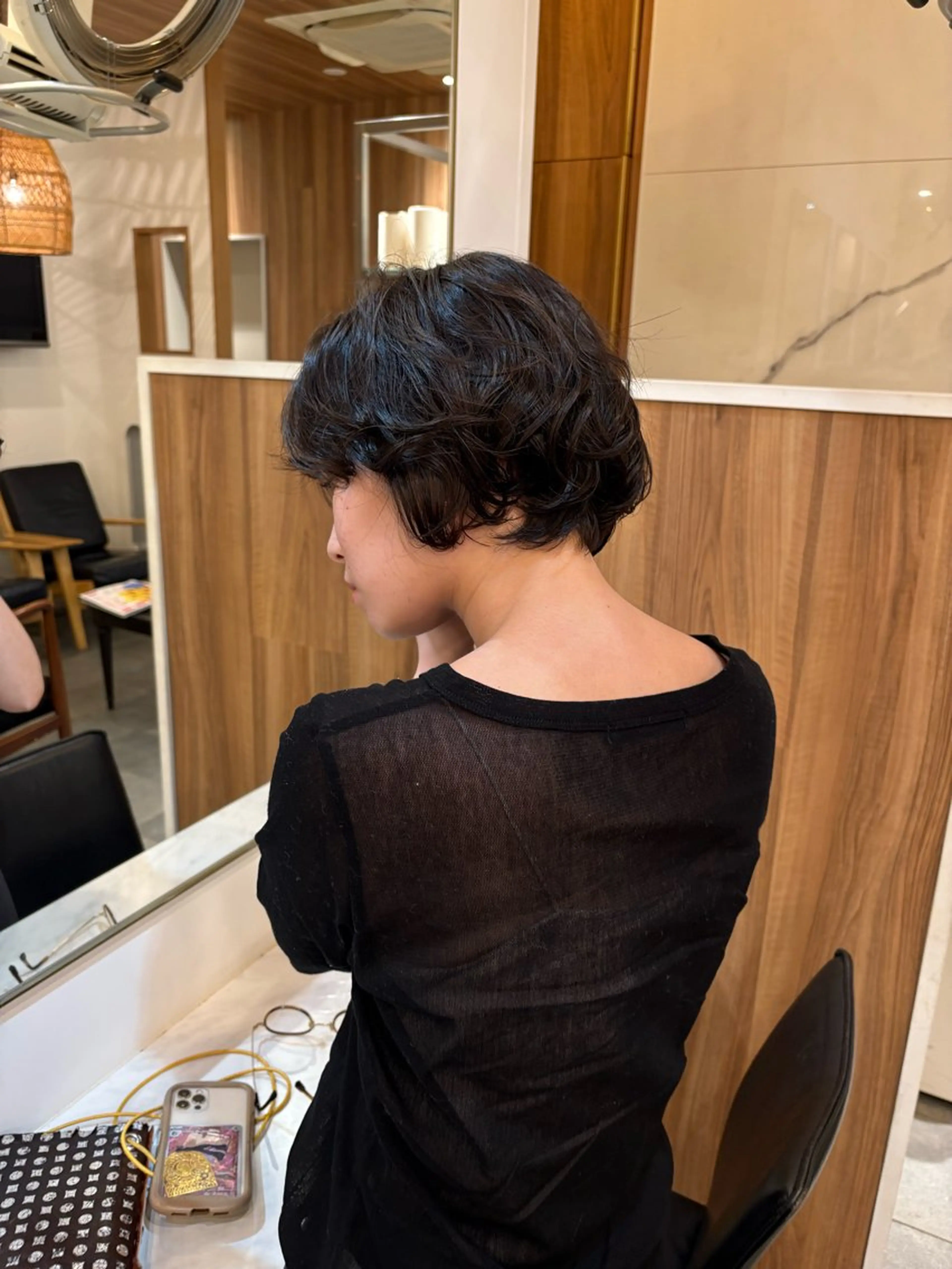 ショート パーマ カット パーマ 穂乃香 ショートパーマ☘️のヘアスタイル