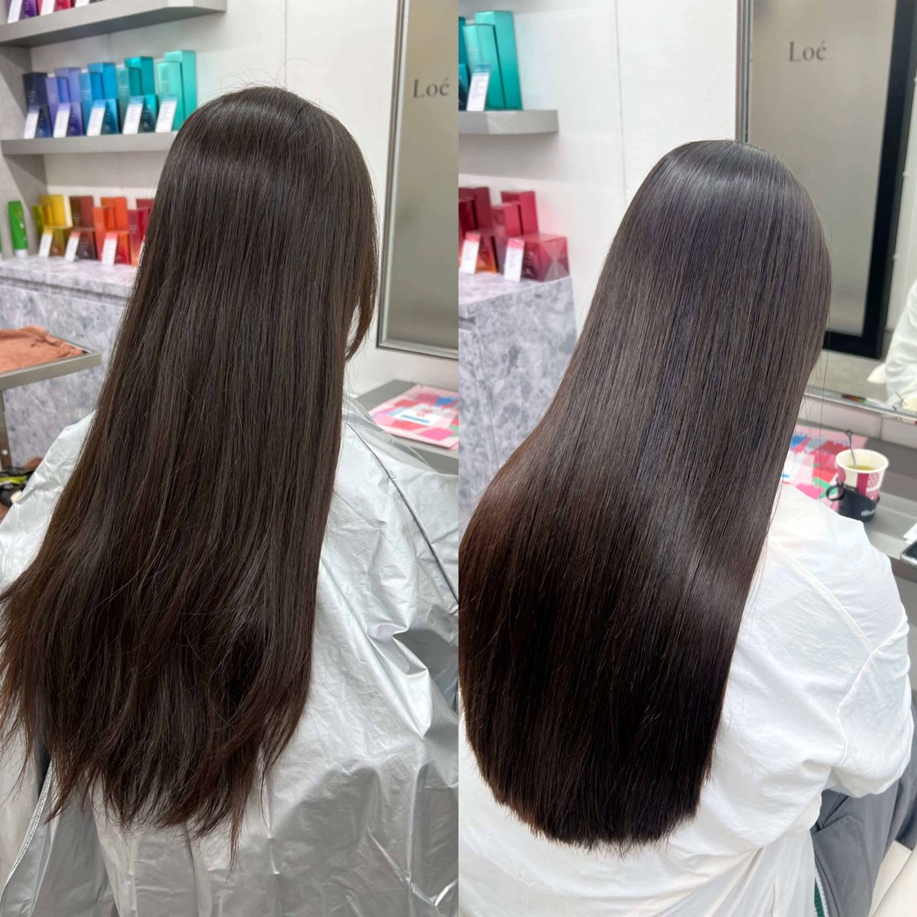 ロング カット 縮毛矯正 髪質改善/縮毛矯正 カット/佐野友尉のヘアスタイル