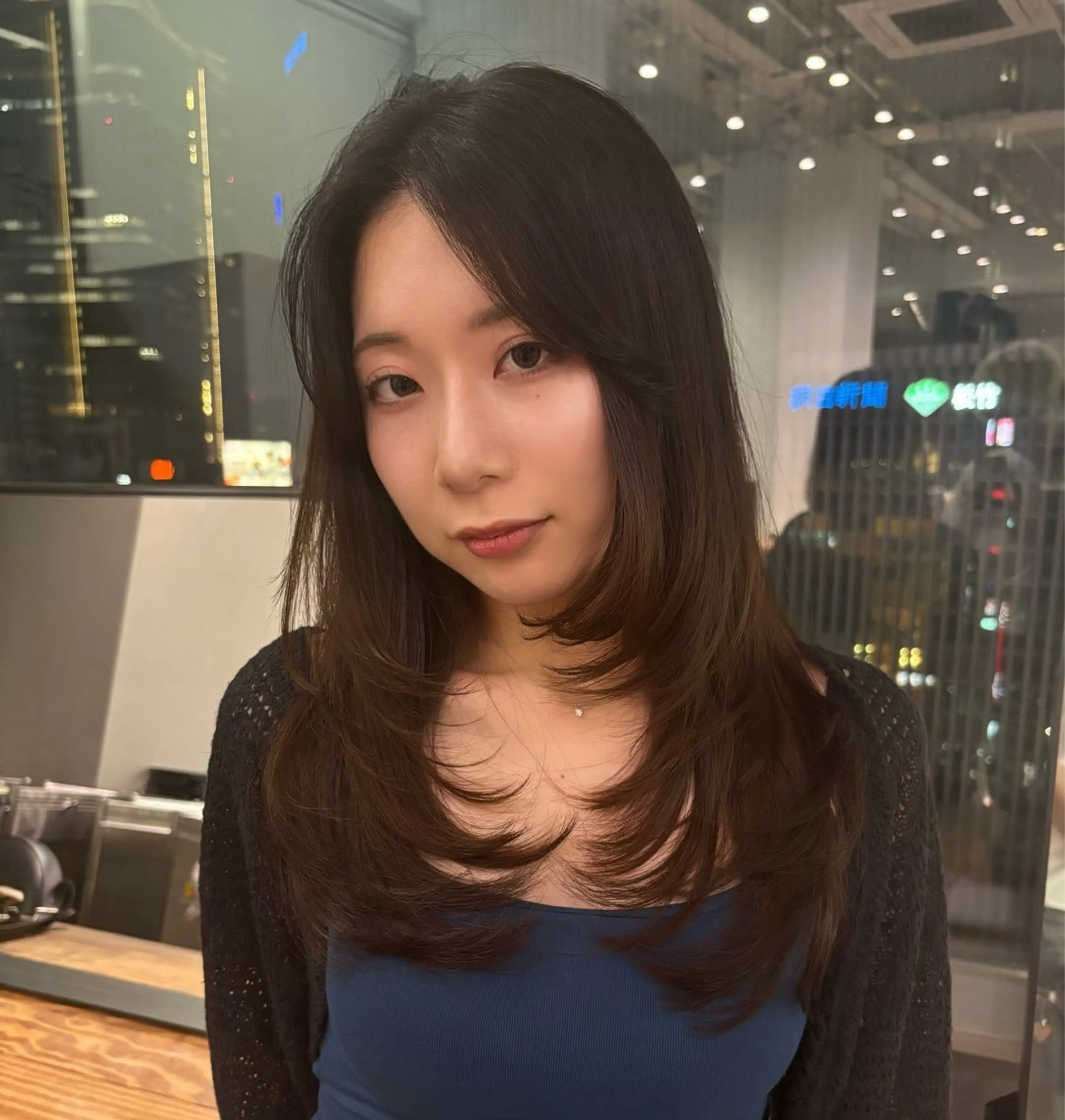 ロング ヘアカラー トリートメント ヘッドスパ 日吉／レイヤー／ 髪質改善／iatoのヘアスタイル