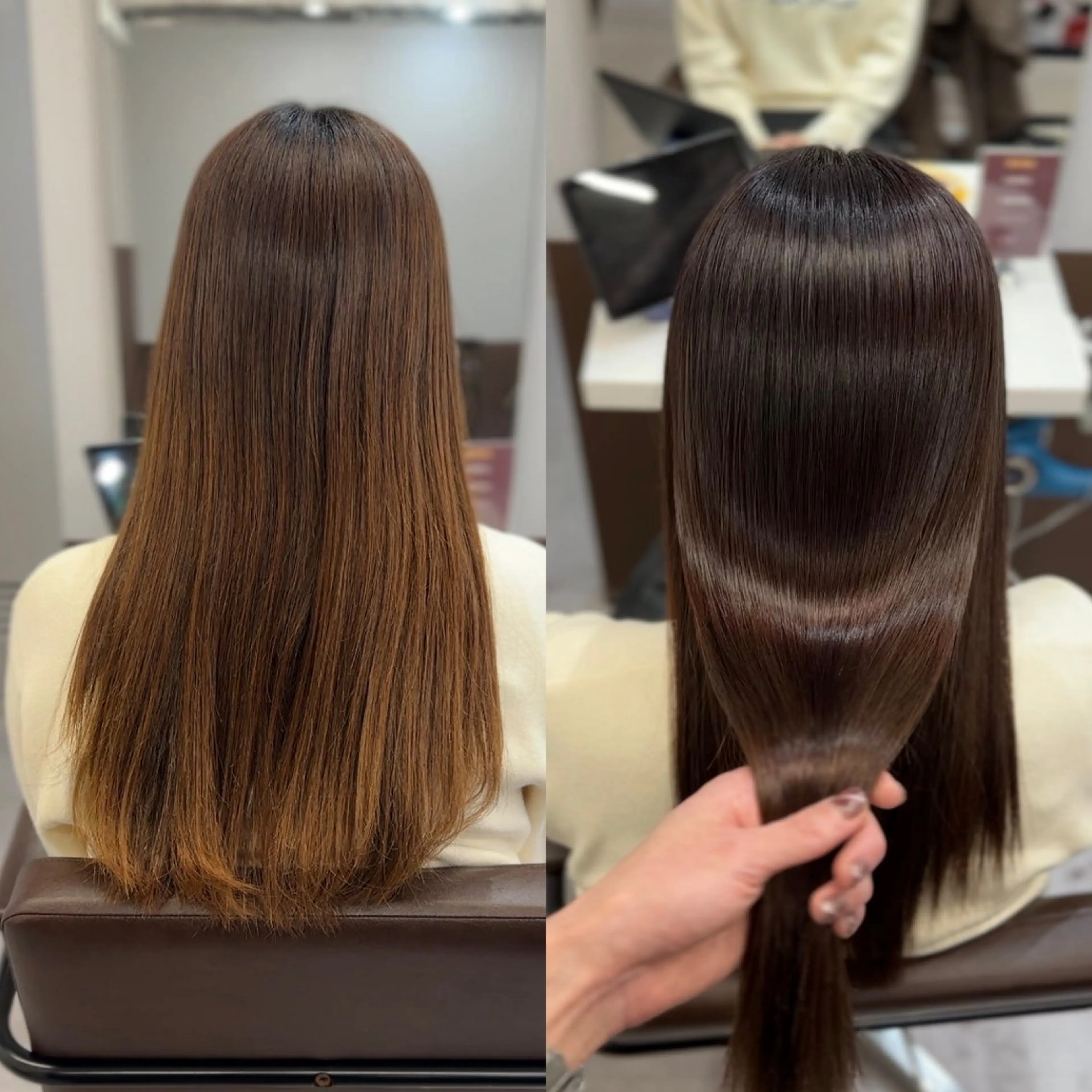 ロング 髪質改善 ヘアカラー 縮毛矯正 💎艶髪💎縮毛矯正 /髪質改善/ひかるのヘアスタイル