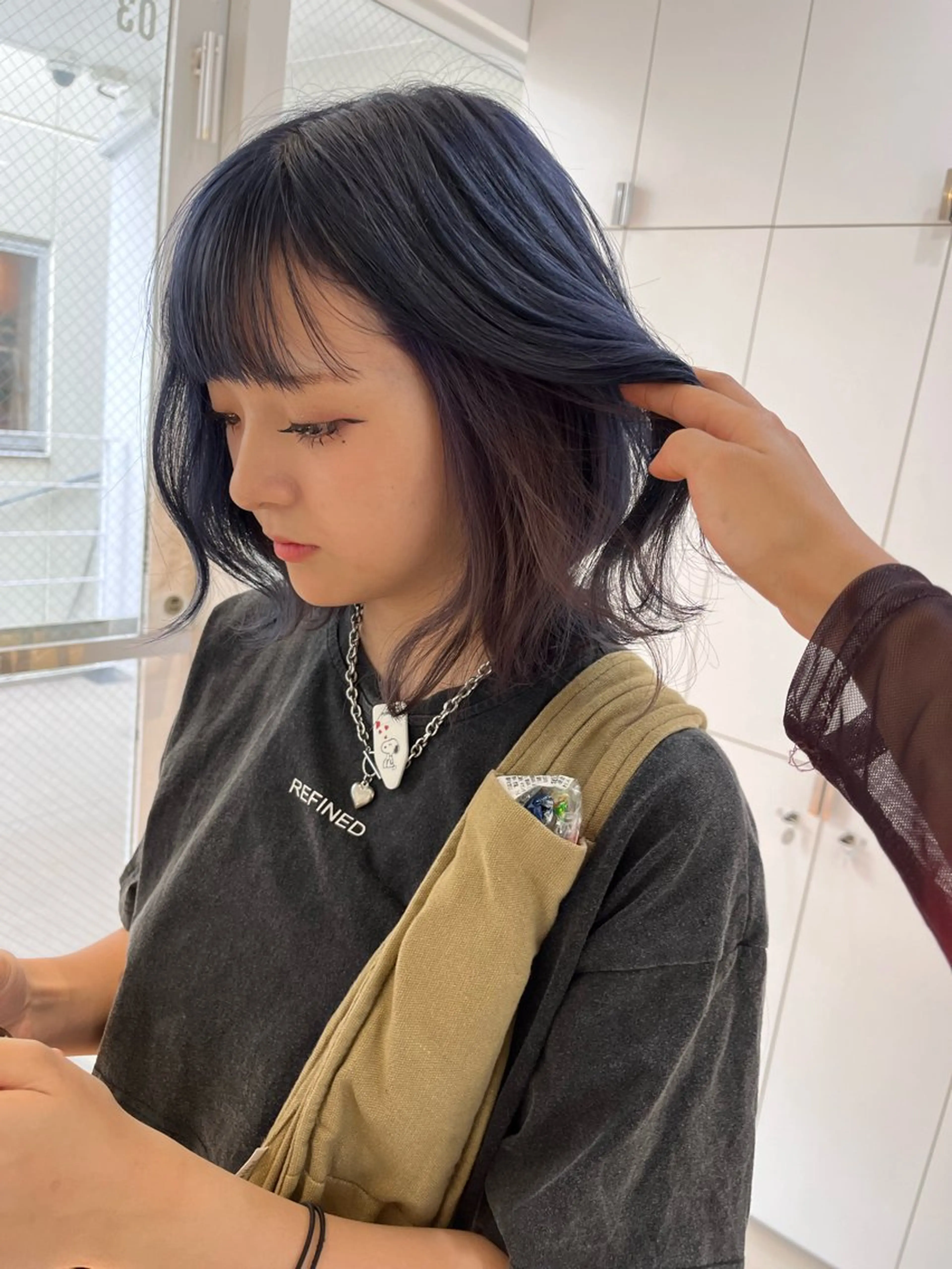 ミディアム ワイドバング ヘアカラー トリートメント ヘアセット 艶髪/暖色カラー/ ◎RUKI.のヘアスタイル