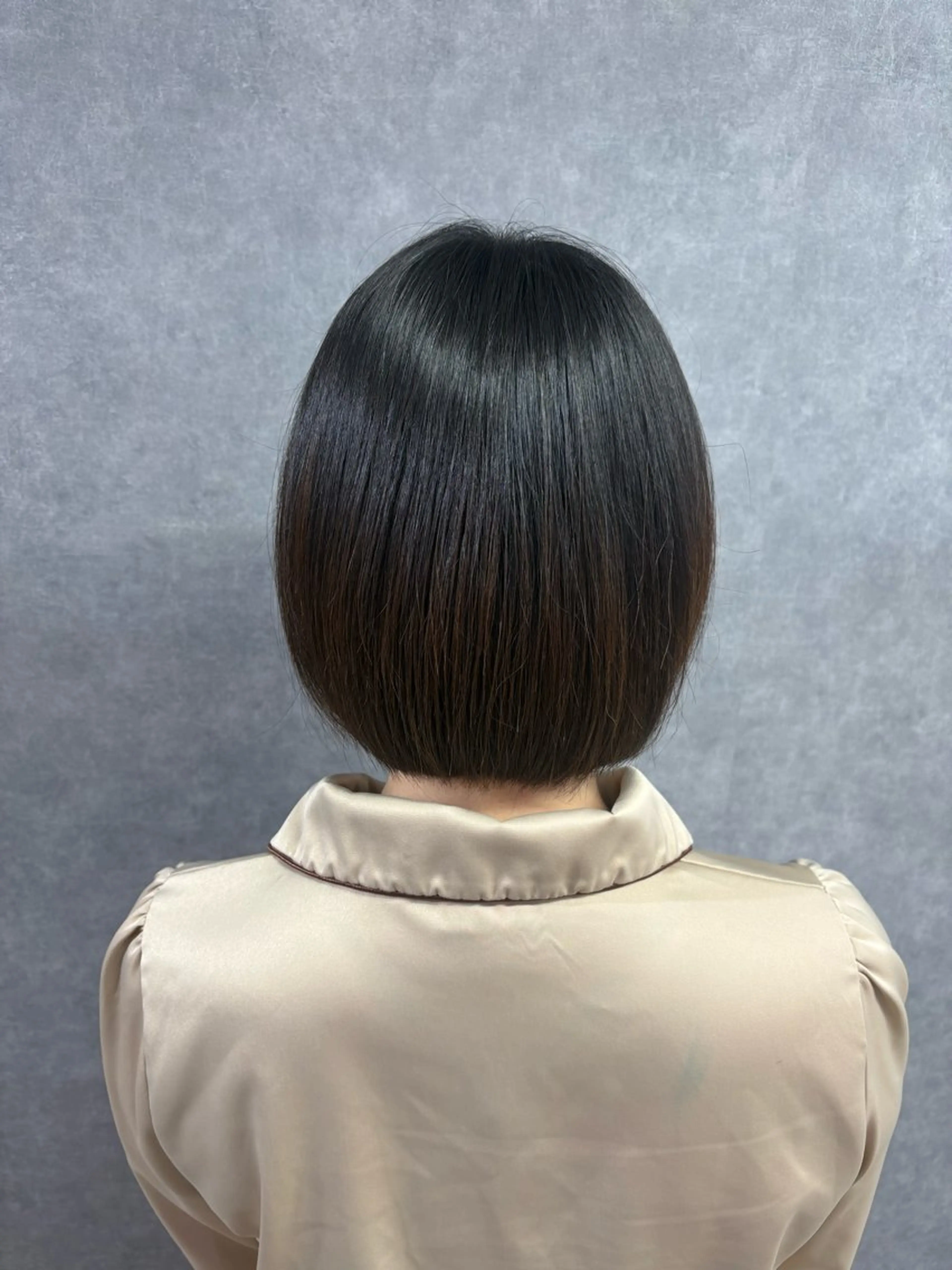 ミディアム カラー ヘアアレンジ ワンレンボブ ボブ 金子 明日香のヘアスタイル