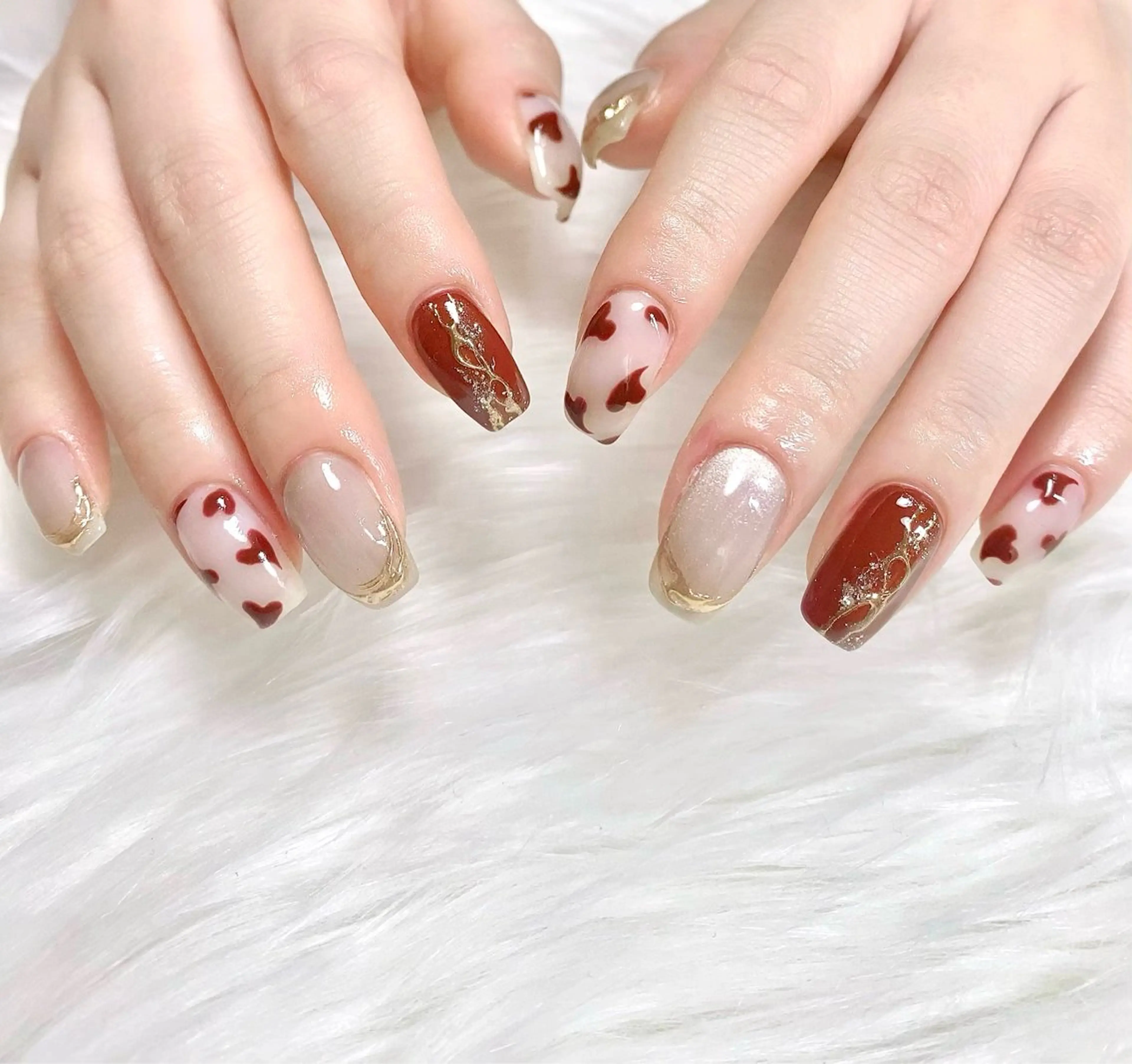 ミディアム ハンドネイル cattleya nailのネイルデザイン
