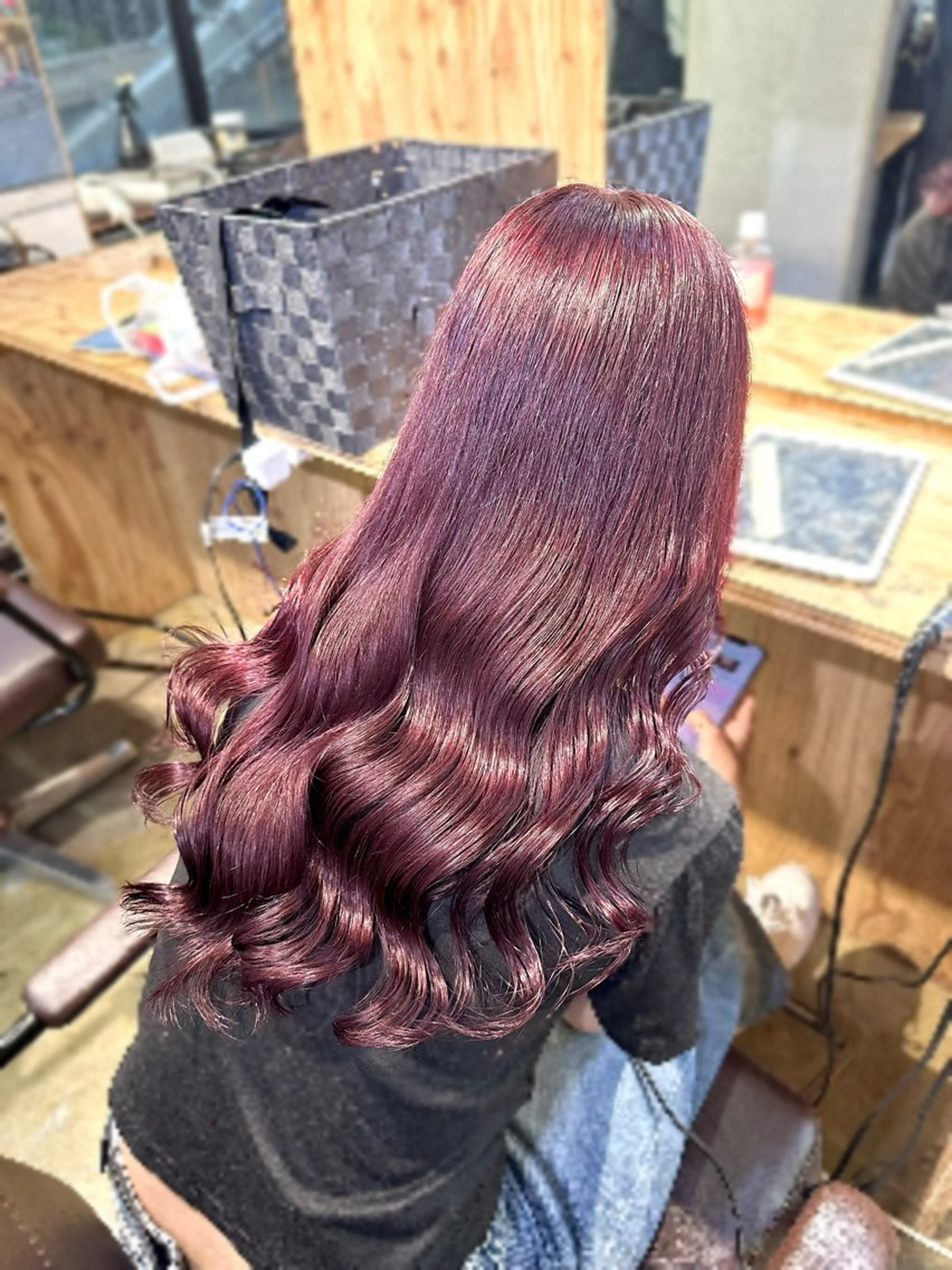 ロング カラー ヘアカラー トリートメント ︎︎カイ ミズキ 🐰𝜗𝜚のヘアスタイル