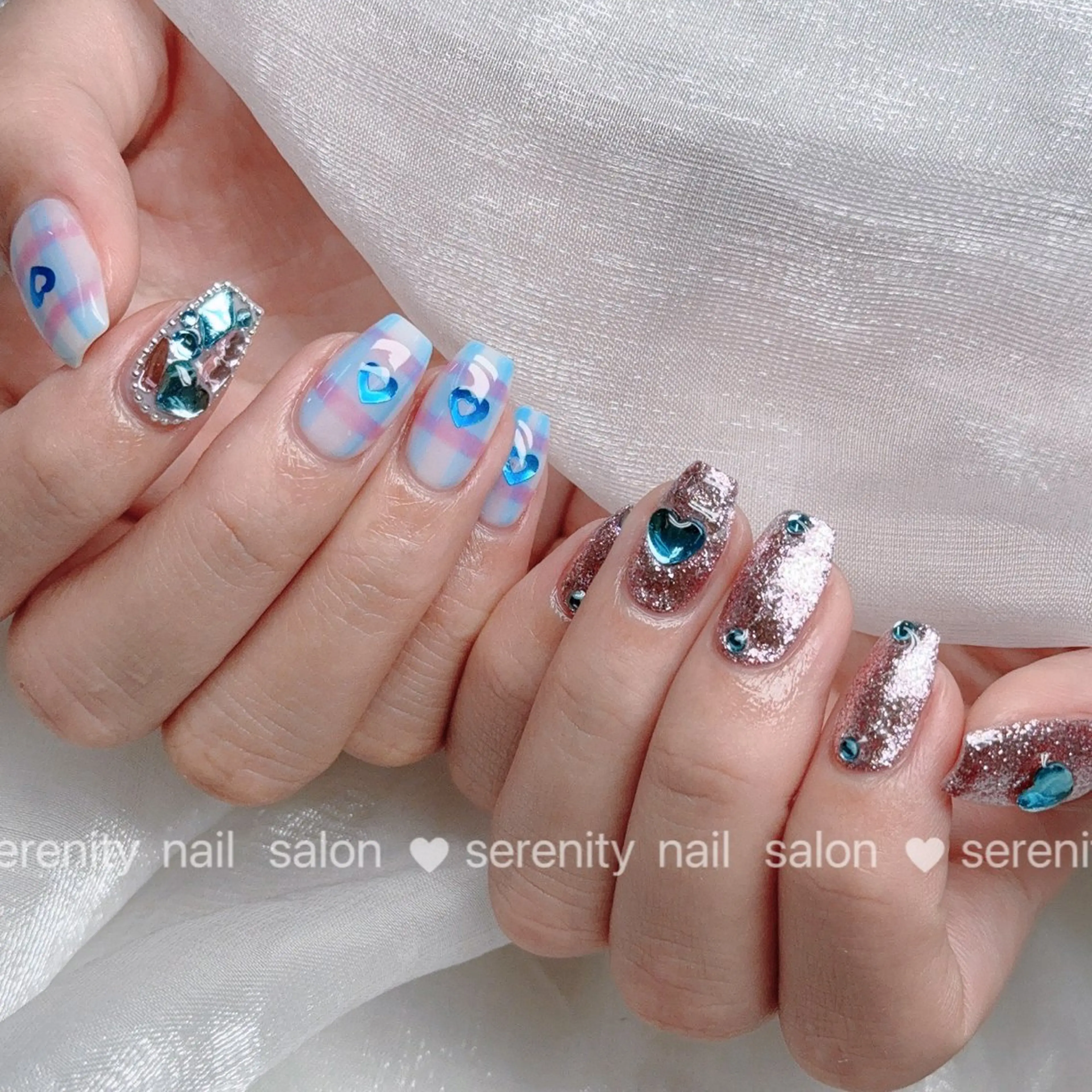 ネイル ハンドネイル ハンドケア ✨Serenity ワンホンネイルのネイルデザイン