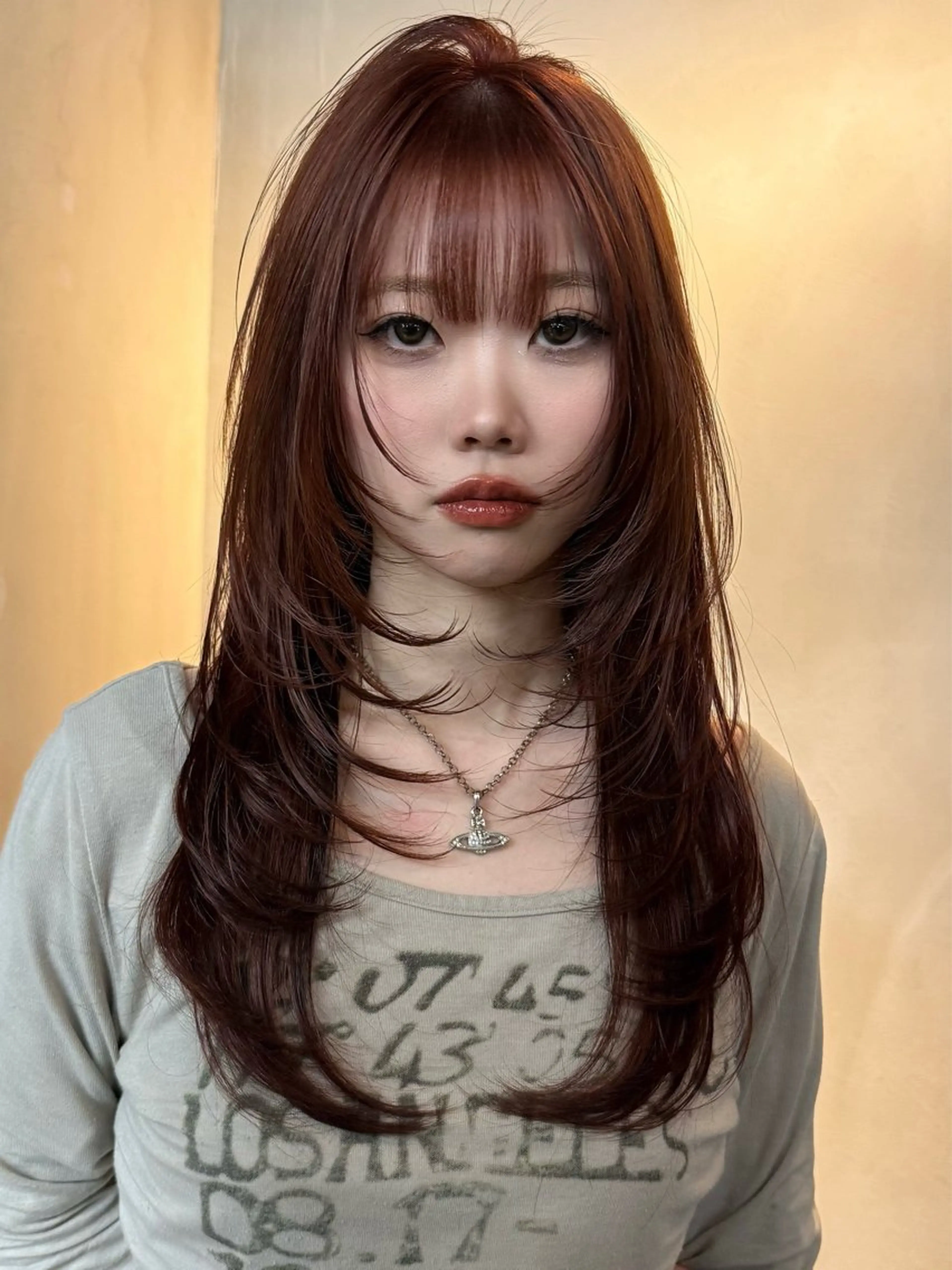 セミロング カラー カット ヘアカラー トリートメント ウルフ/レイヤー ⚡️ITSUKU⚡️のヘアスタイル