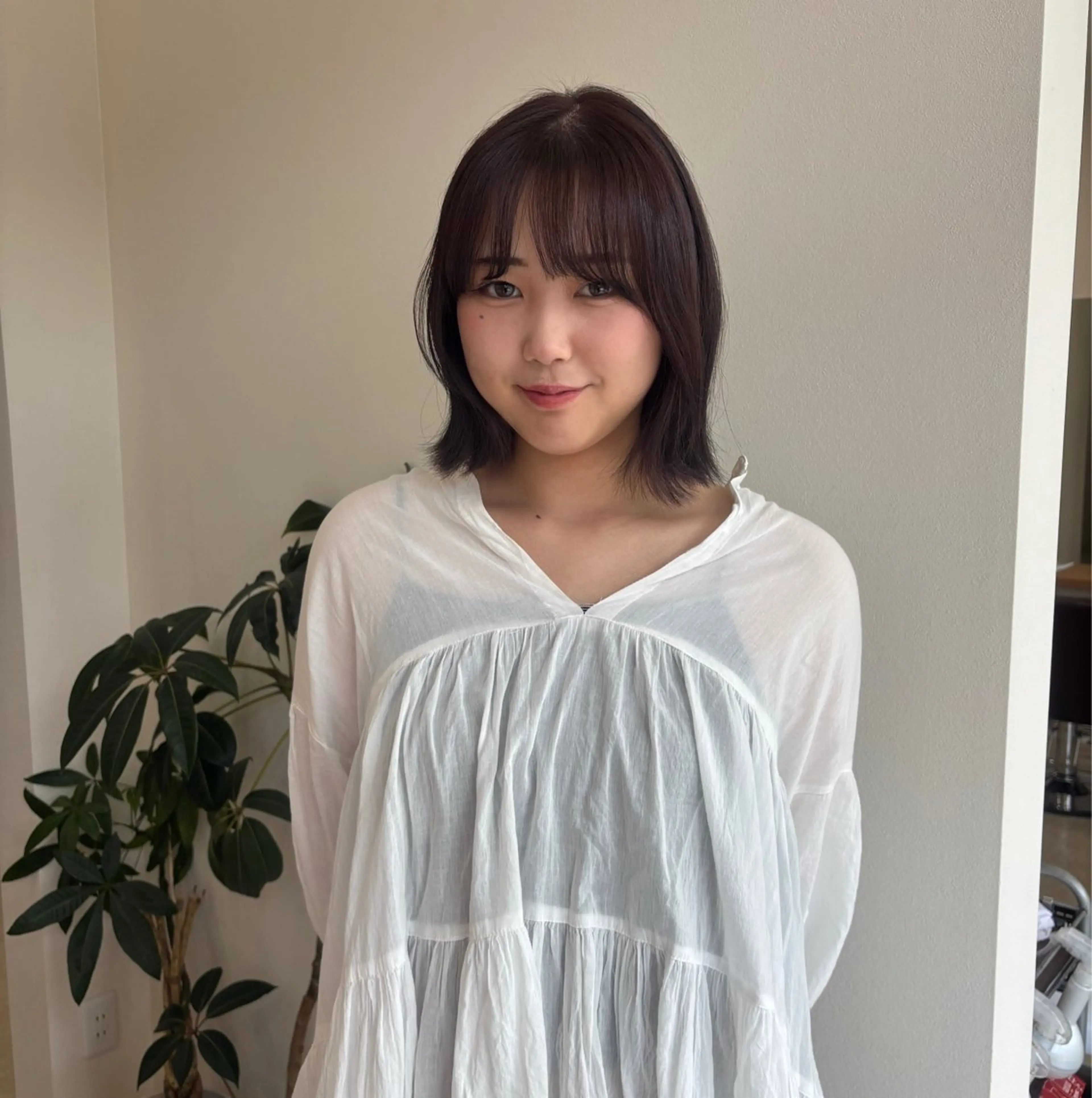 ミディアム カラー ヘアカラー トリートメント ナナホ/艶カラー🍀 /ヘッドスパ🫧のヘアスタイル