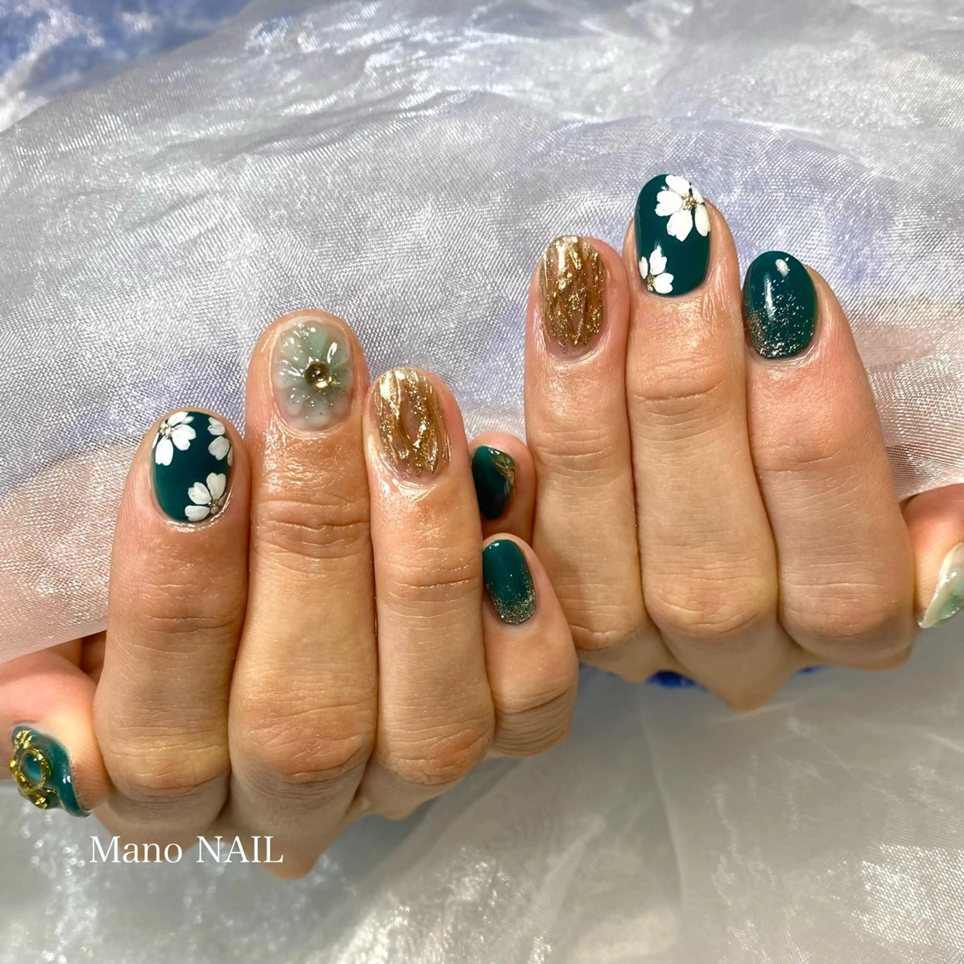 ネイル 成人式 ハンドネイル Mano NAILのネイルデザイン