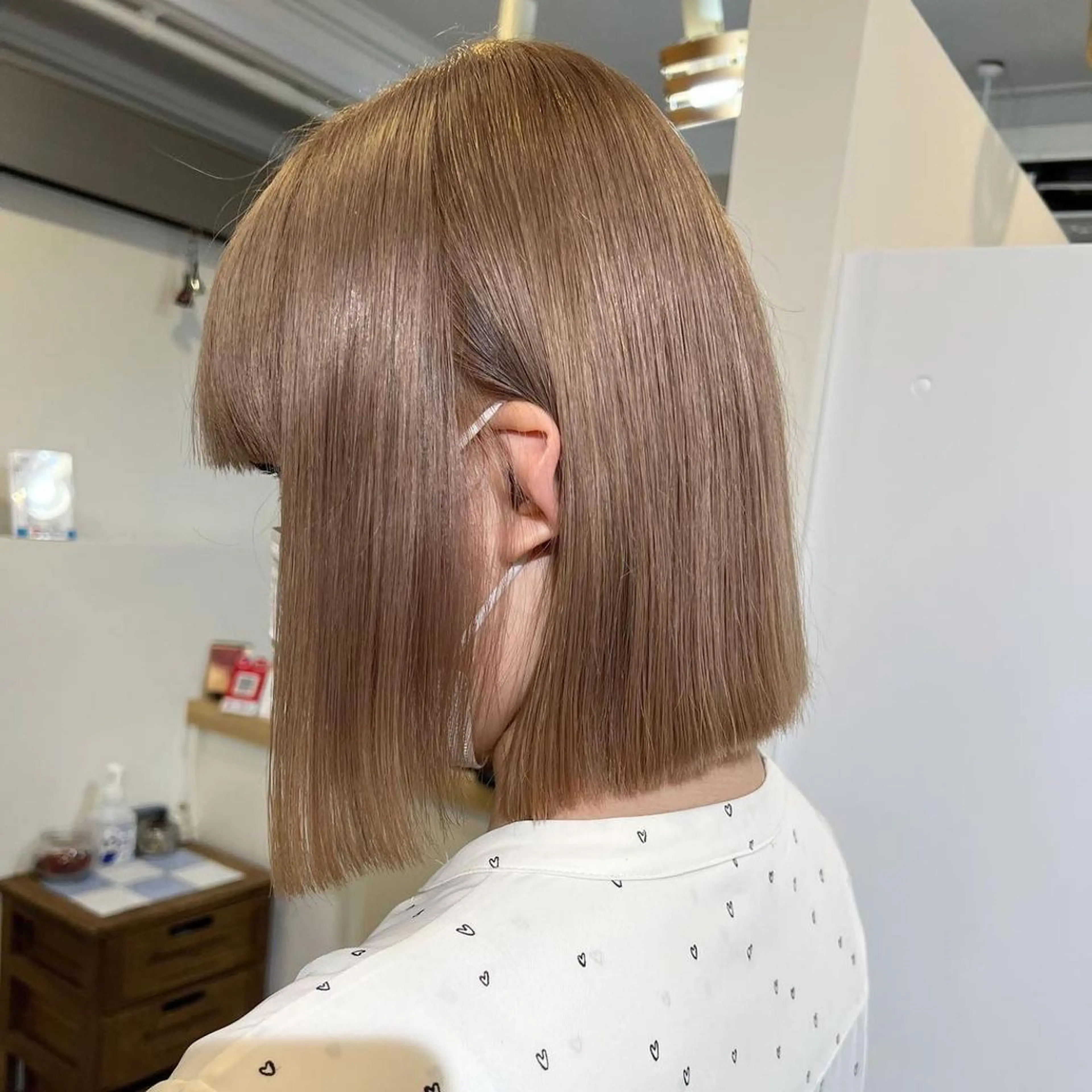 ショート カラー 髪質改善 Noe心斎橋店のヘアスタイル