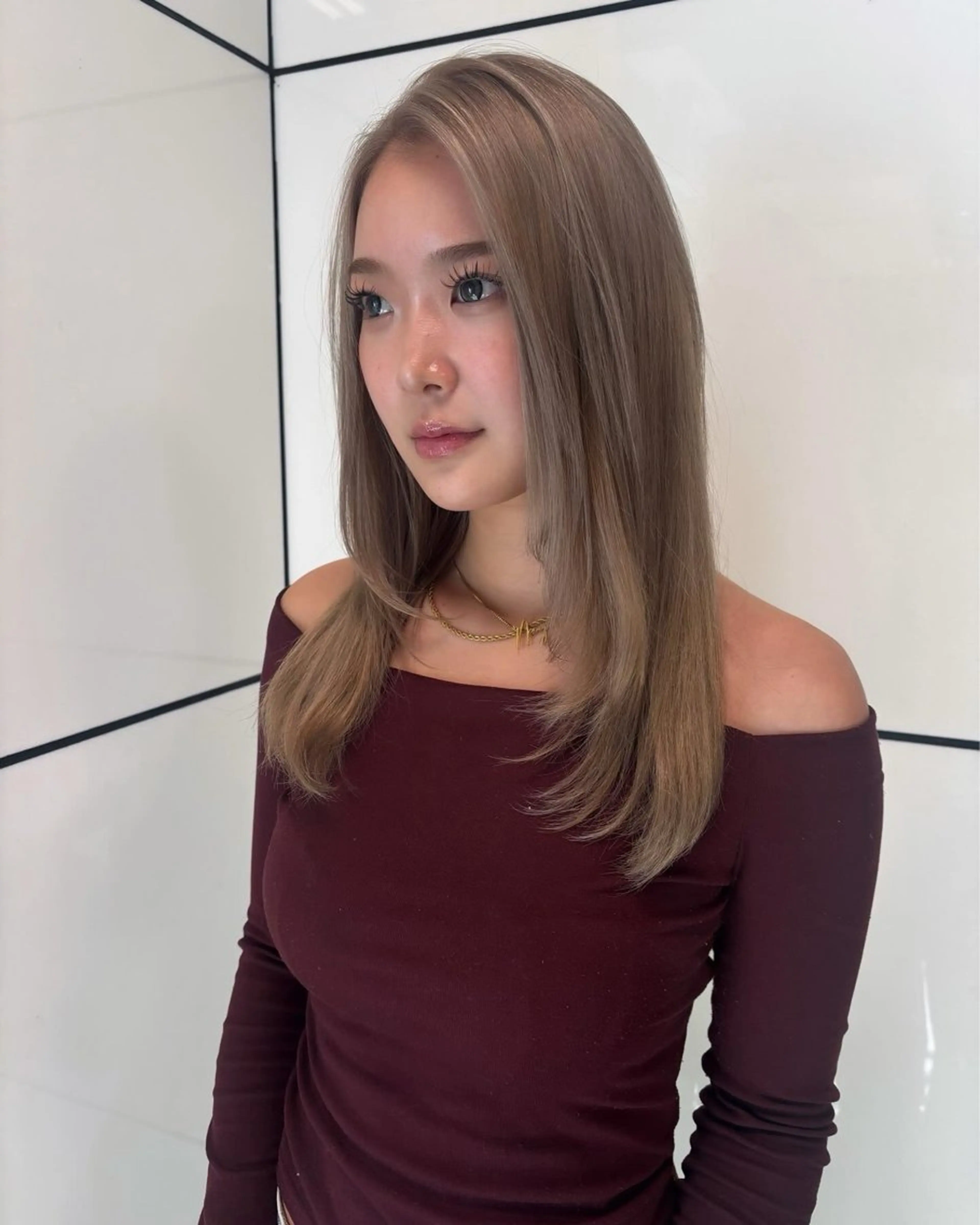 カラー ブリーチ ケアブリーチ ダブルカラー ハイトーンカラー インナーカラー ヘアカラー レイヤー/ボブカット 🪩💫KAYOのヘアスタイル