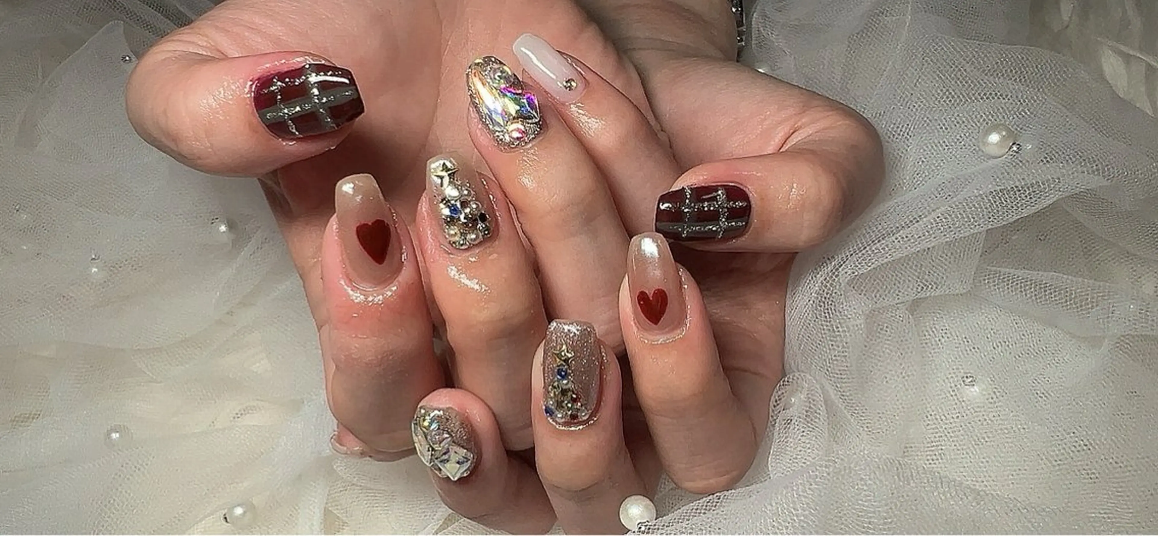 ネイル 冬ネイル クリスマス Ruana Nailのネイルデザイン