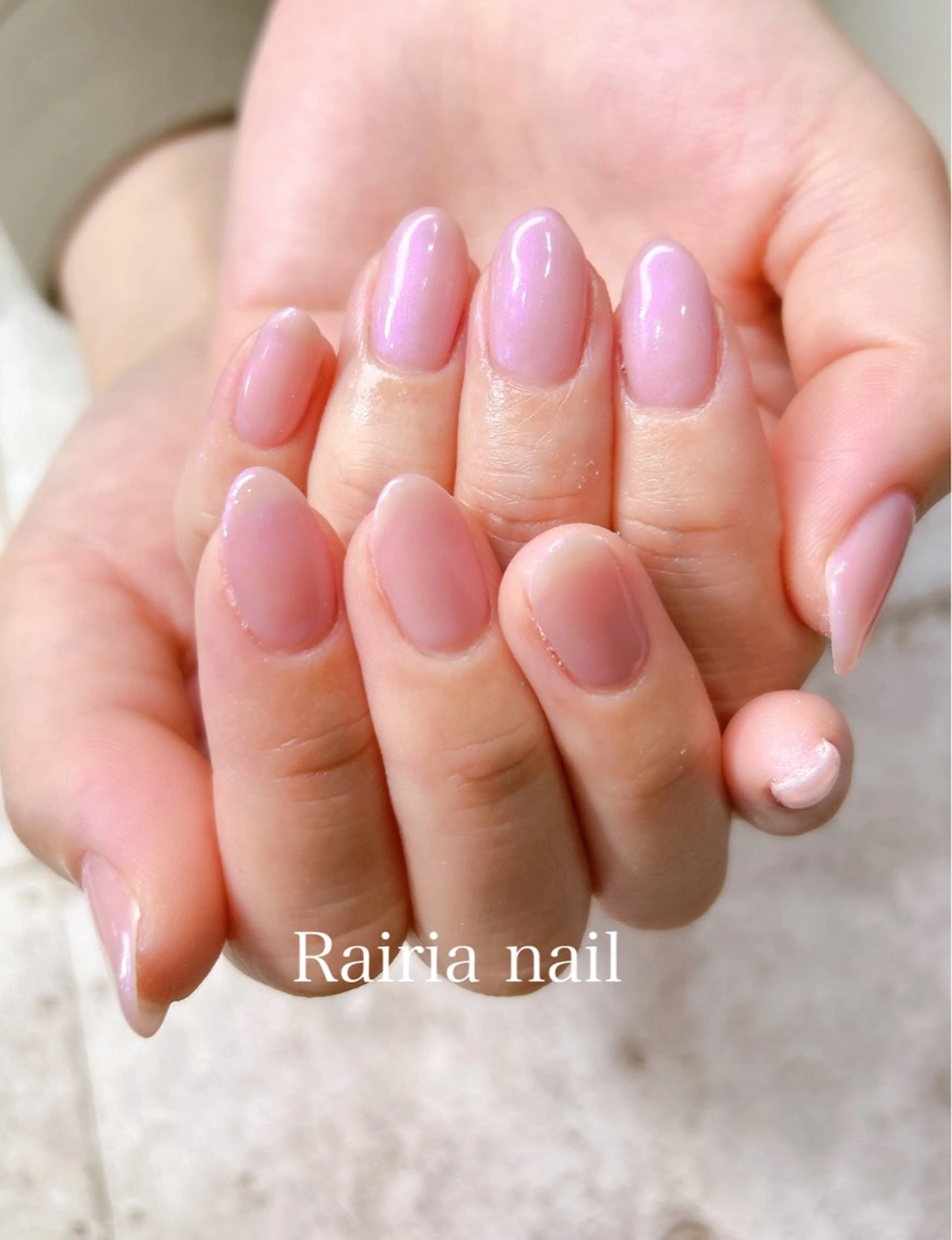 ネイル アートネイル ジェルネイル 持ち込み ニュアンスネイル パラジェル Rairia nail本八幡店のネイルデザイン