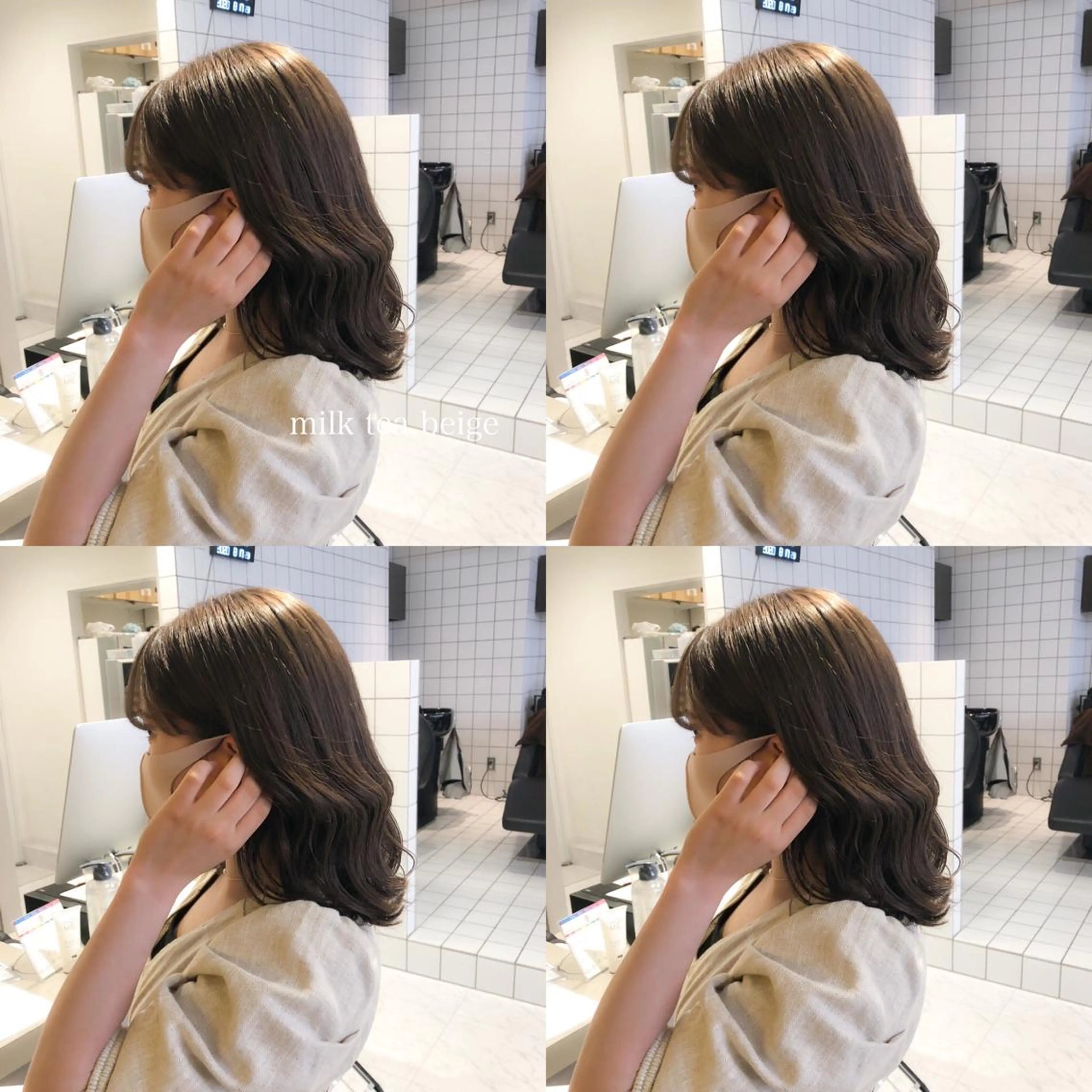 セミロング カラー カット ヘアカラー 🌈ハイトーン×暗髪 🦄TAKUMI🦄のヘアスタイル