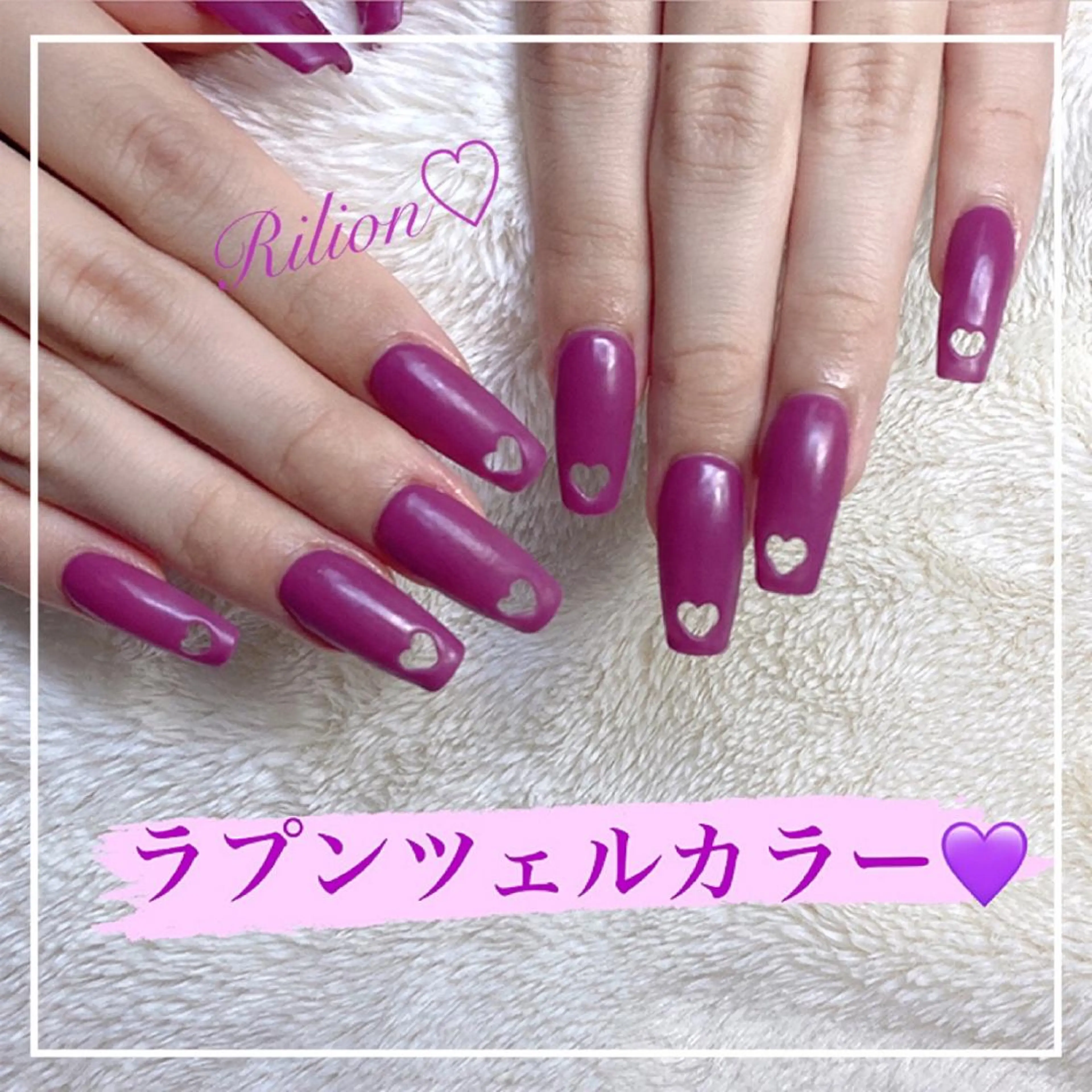 ネイル ハンドネイル RiLion💗 Risa🦋💜のネイルデザイン