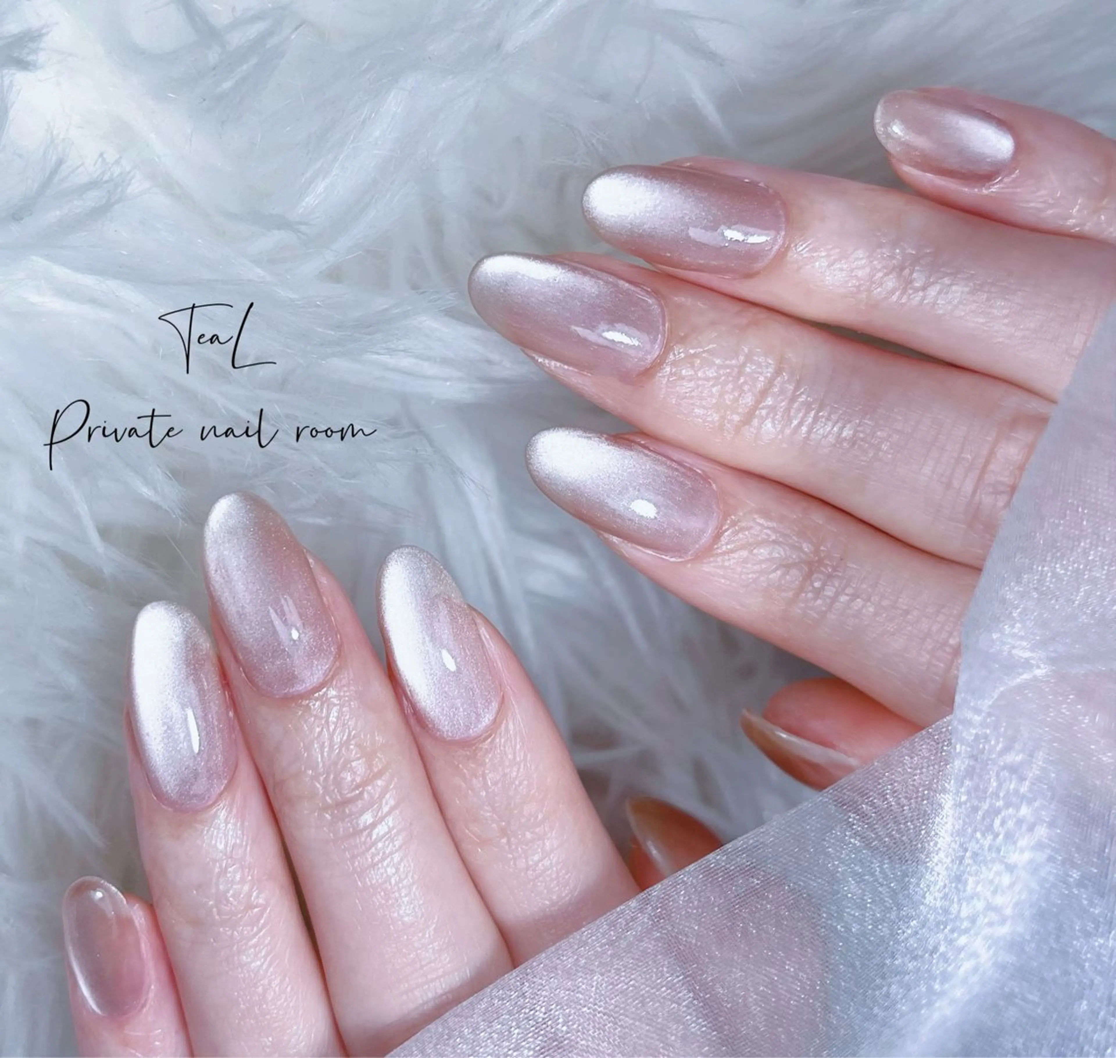 ネイル マグネットネイル ハンドネイル TeaL nailのネイルデザイン