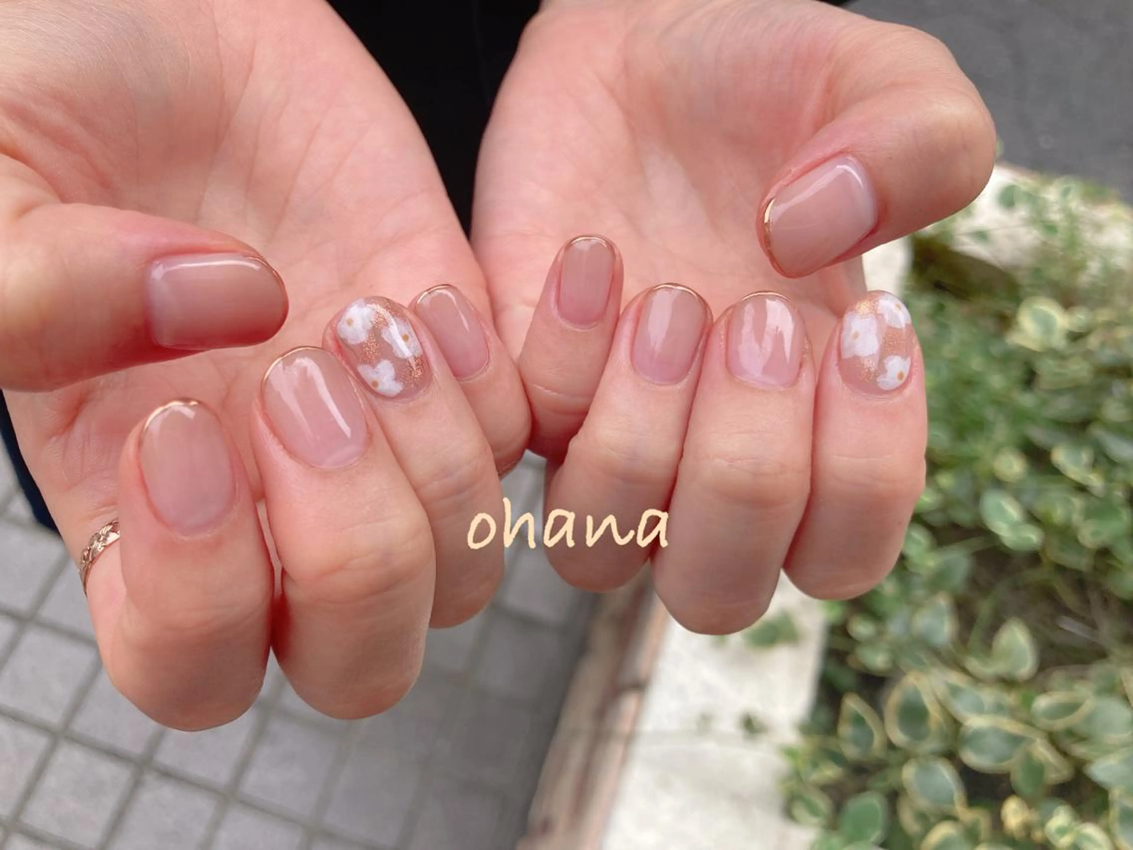 ネイル オーロラネイル べっ甲ネイル ボルドー 長さ出し フットネイル nailroom  OHANA所属・nailroom OHANA🌴のネイルデザイン