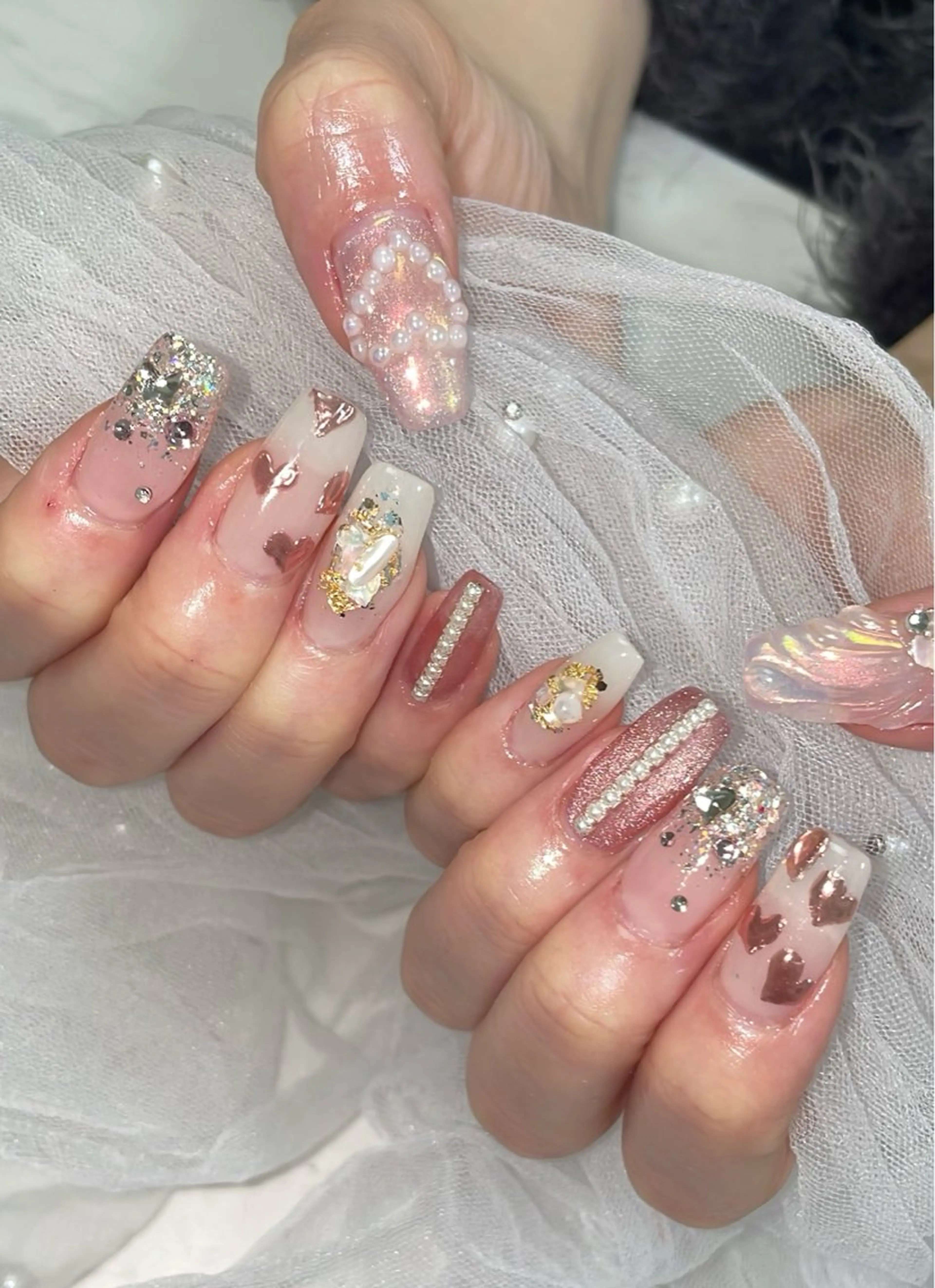 ネイル ハンドネイル ネイルサロンエクラ 🫧Shizukaのネイルデザイン