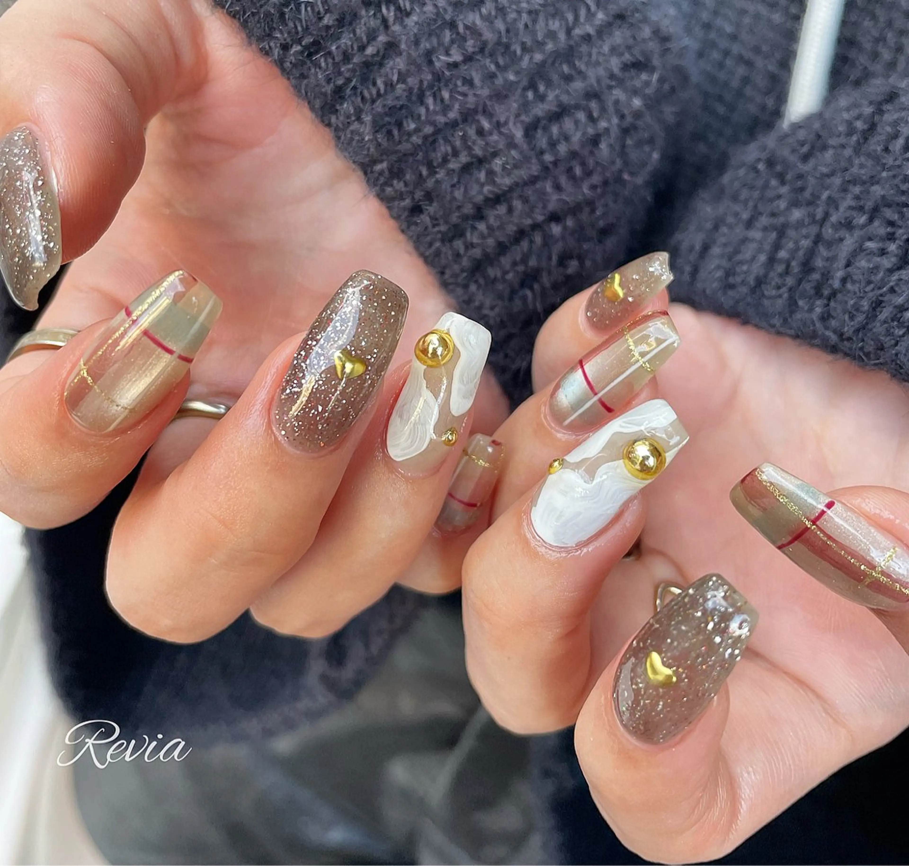ネイル ハンドネイル revia所属・ERI Nailistのネイルデザイン