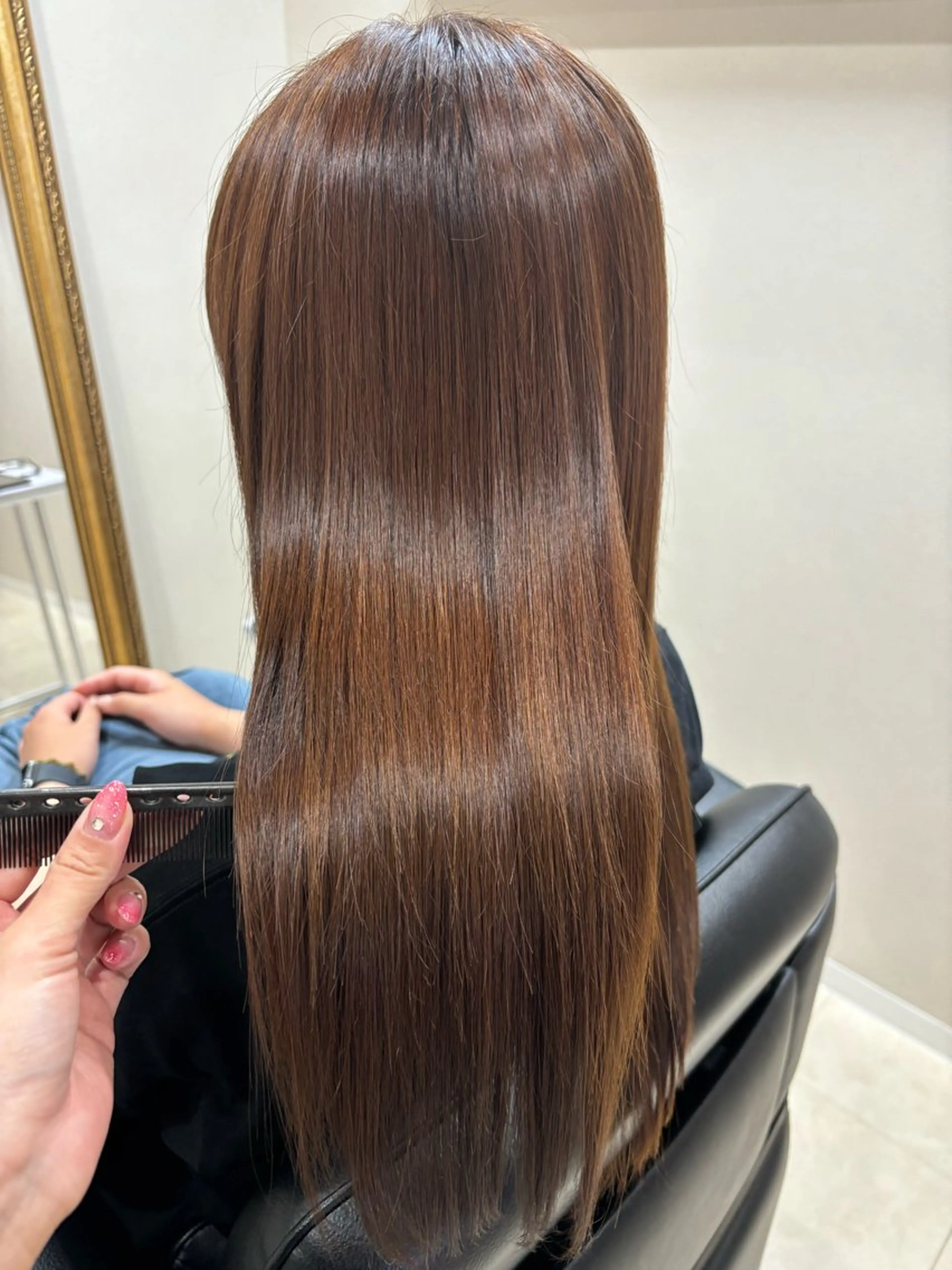 ロング カット 縮毛矯正 トリートメント Carrefour LOCO Kyogoku八潮店【カルフールロコキョウゴク】所属・LOCO aikaのヘアスタイル