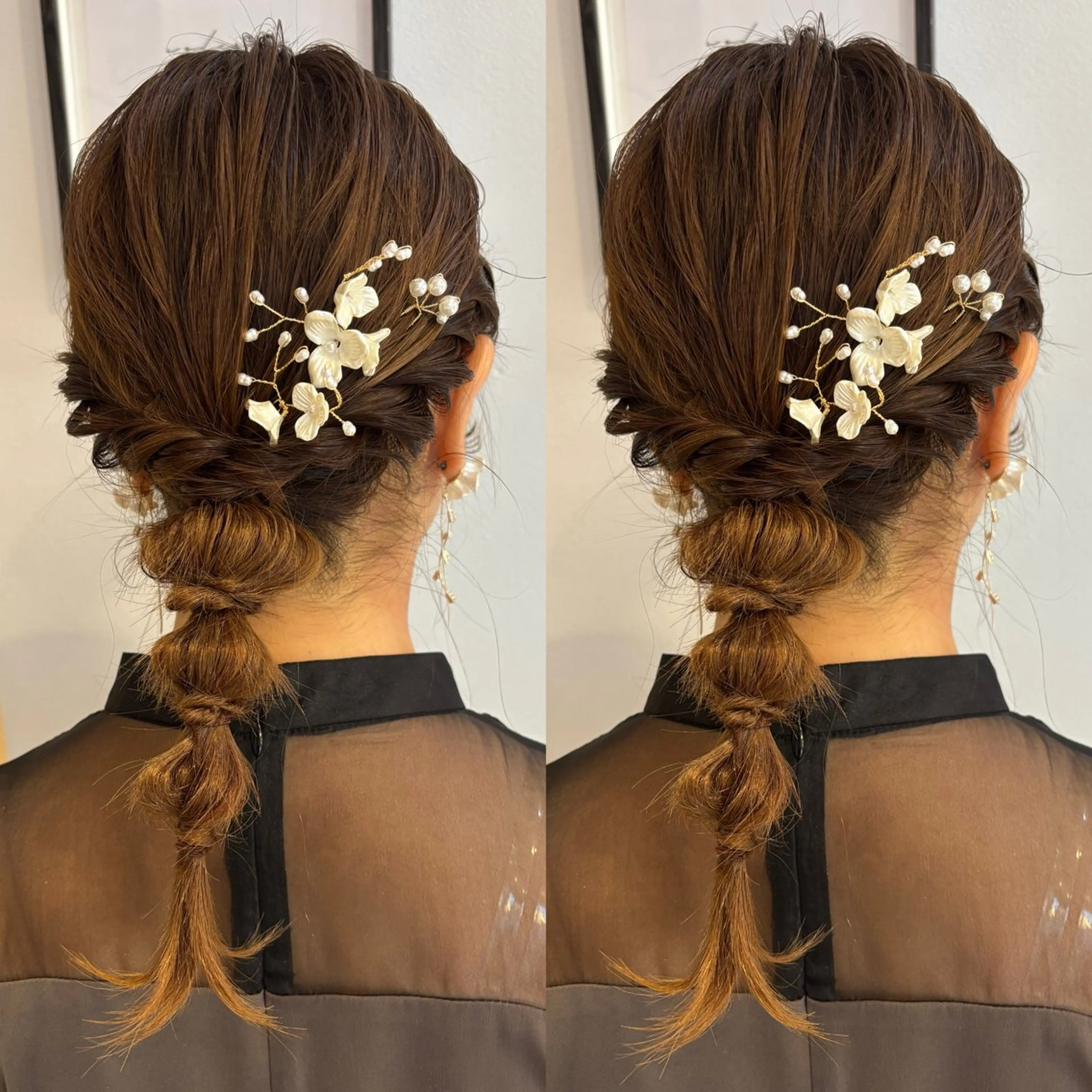 セミロング ヘアセット 🍒しの🍒 カット/艶カラーのヘアスタイル