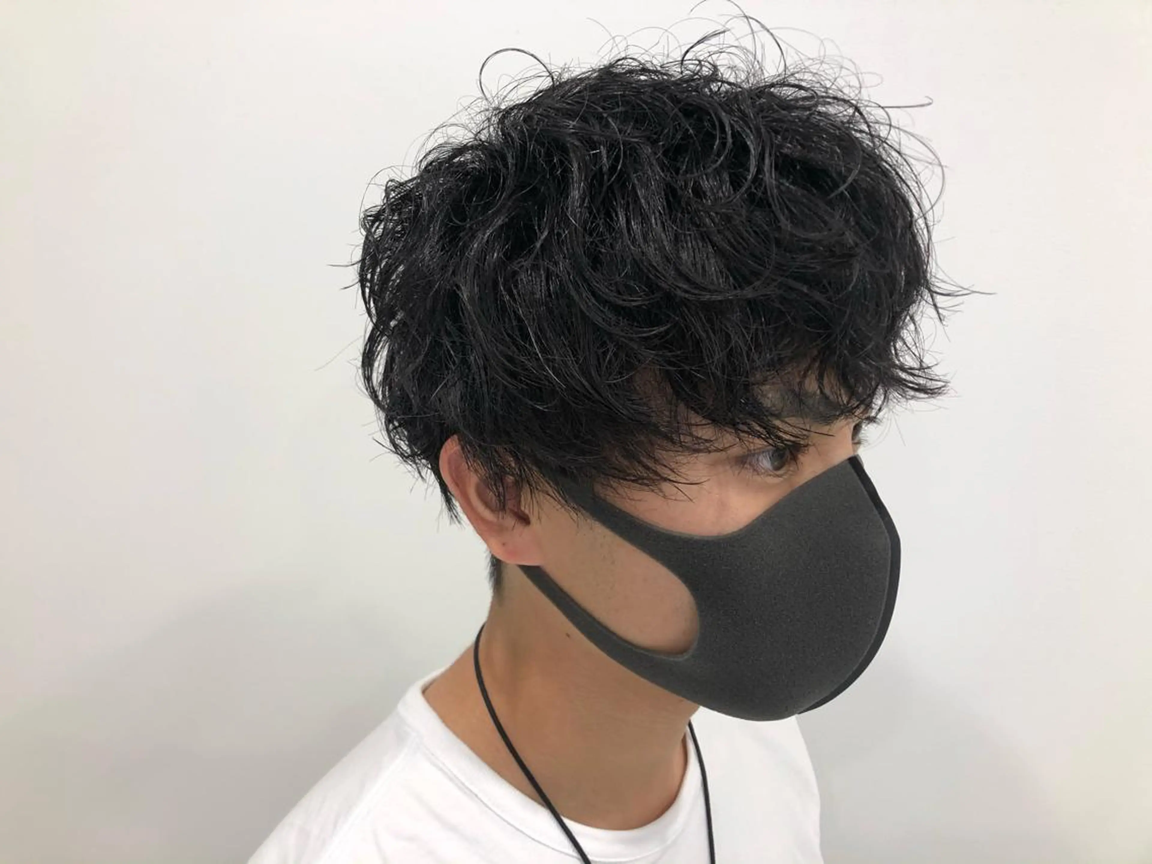 パーマ メンズ BABY 艶髪暗髪ヘア💖達人のヘアスタイル