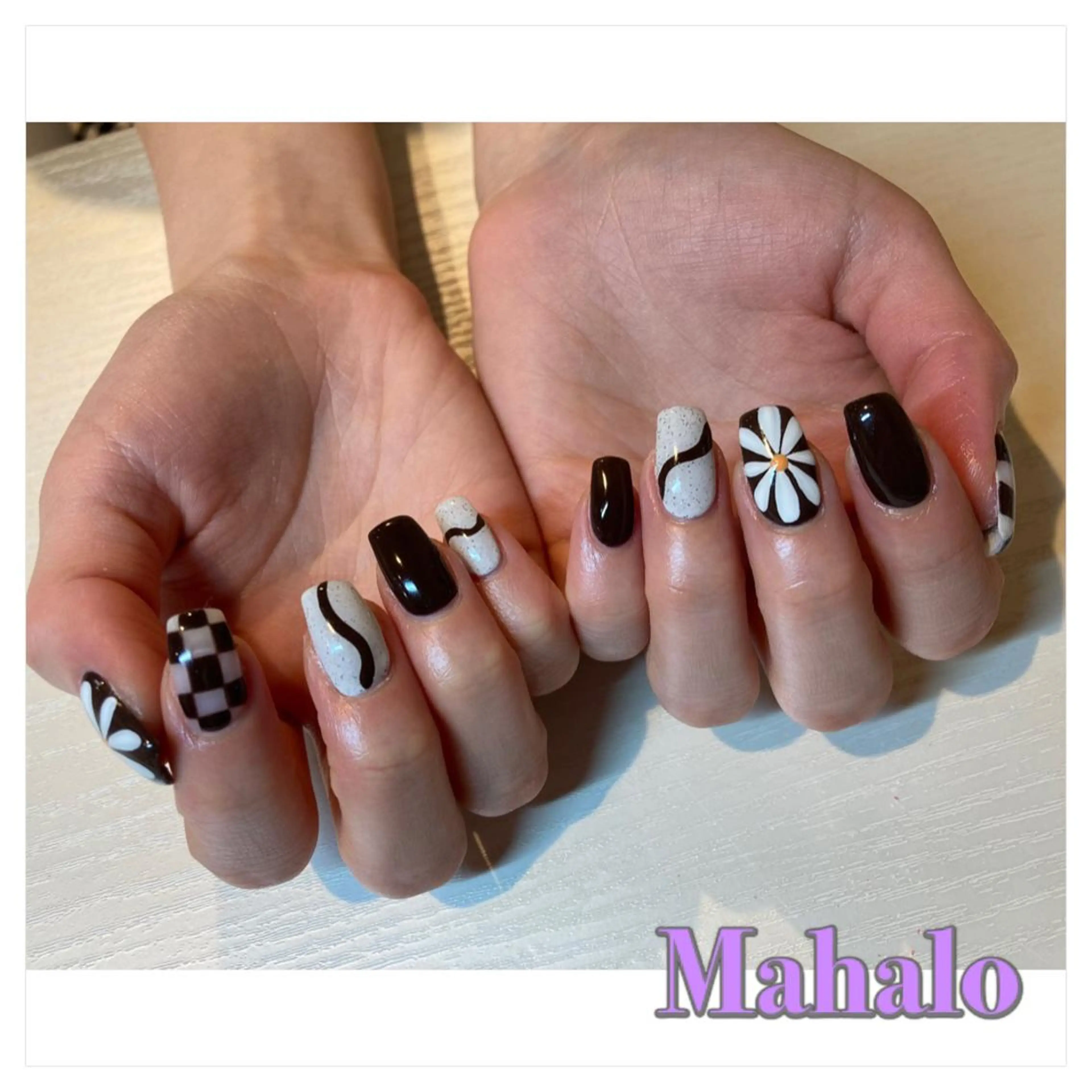 ネイル ブラウン ジェルネイル ニュアンスネイル Nail Salon Mahaloのネイルデザイン