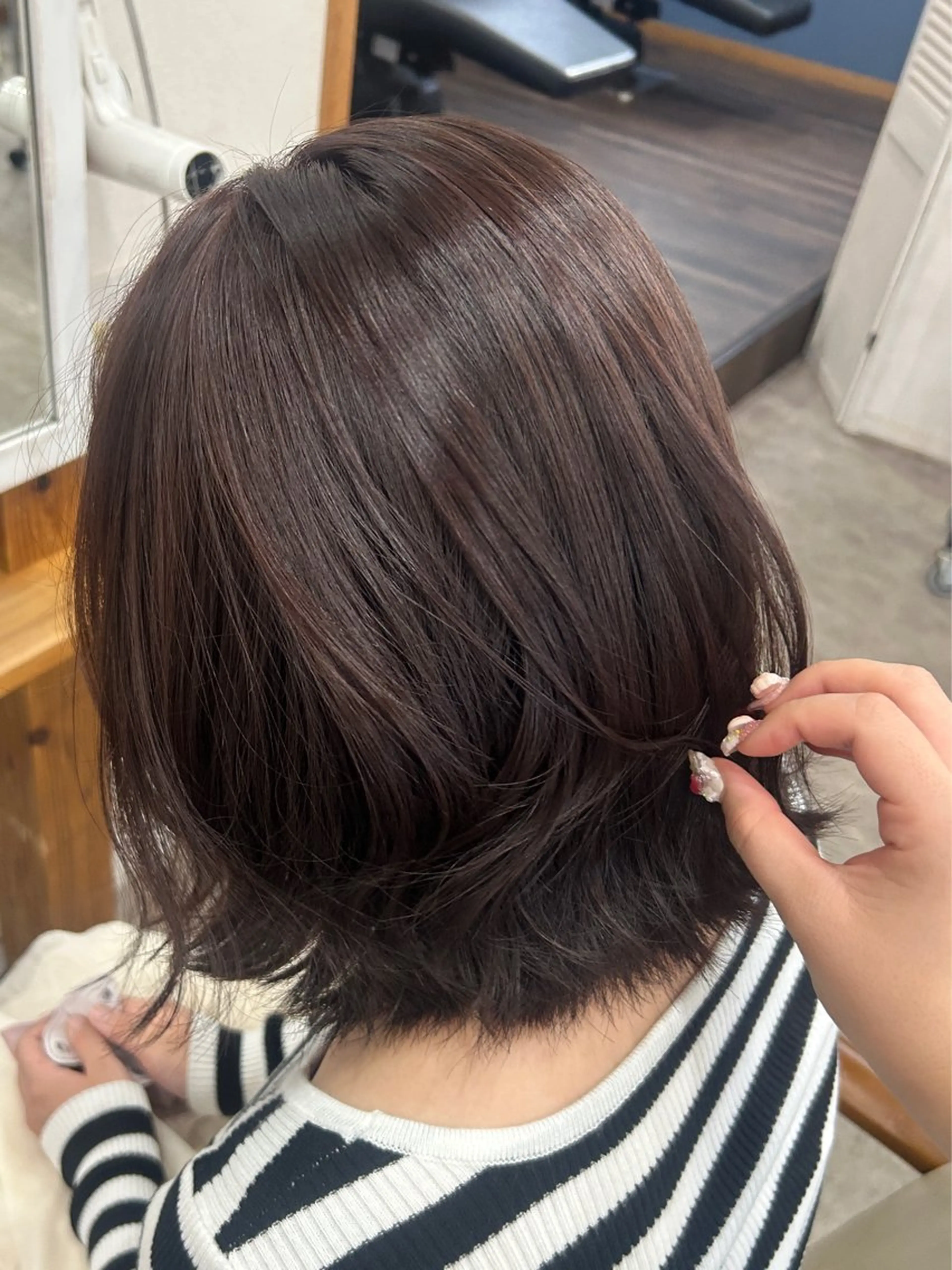 ミディアム カラー カット ヘアカラー ルシア東三国店所属・akane 東三国のヘアスタイル