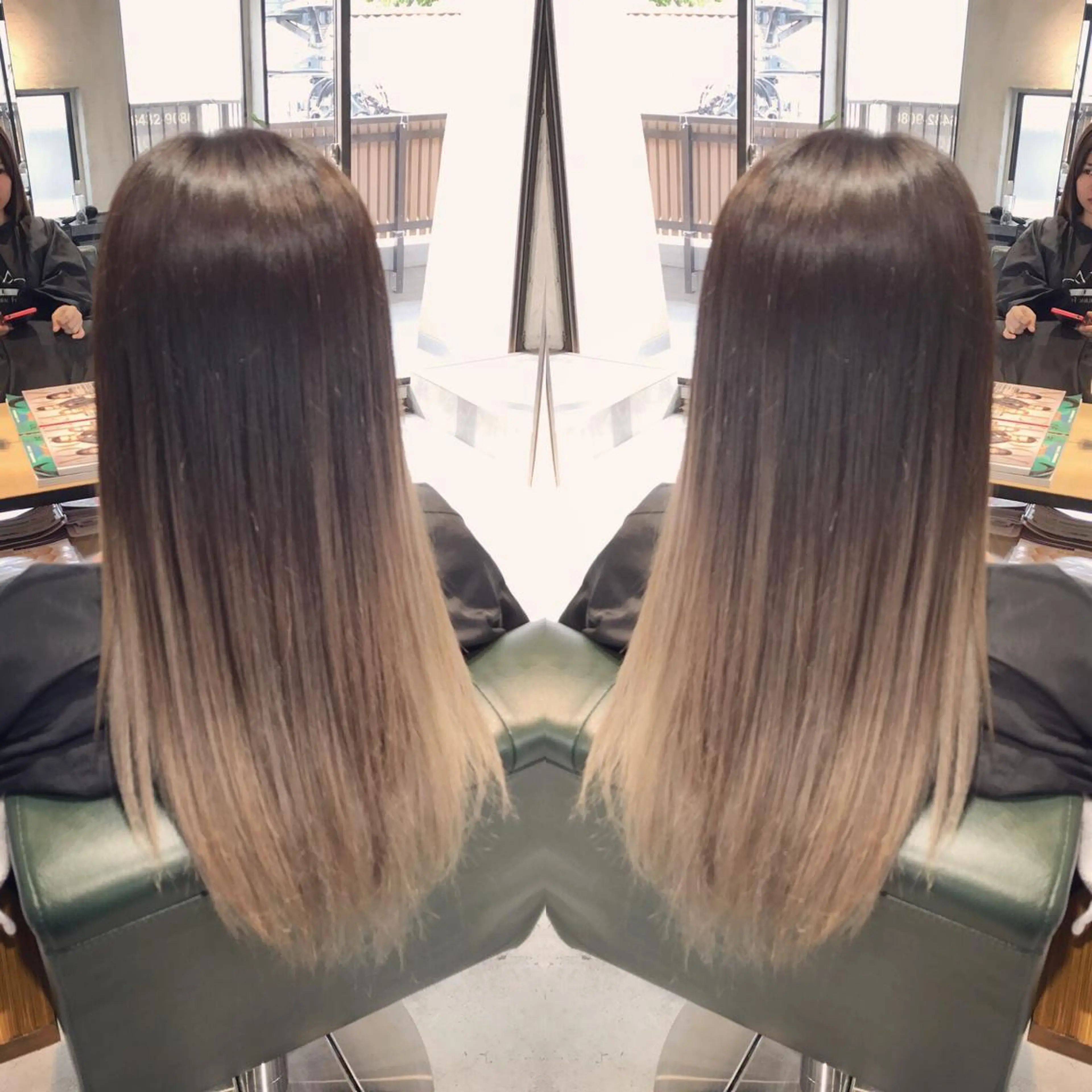 ロング カラー アッシュ ベージュカラー グラデーションカラー 艶色&髪質改善 ✨ヨシムラユウシのヘアスタイル