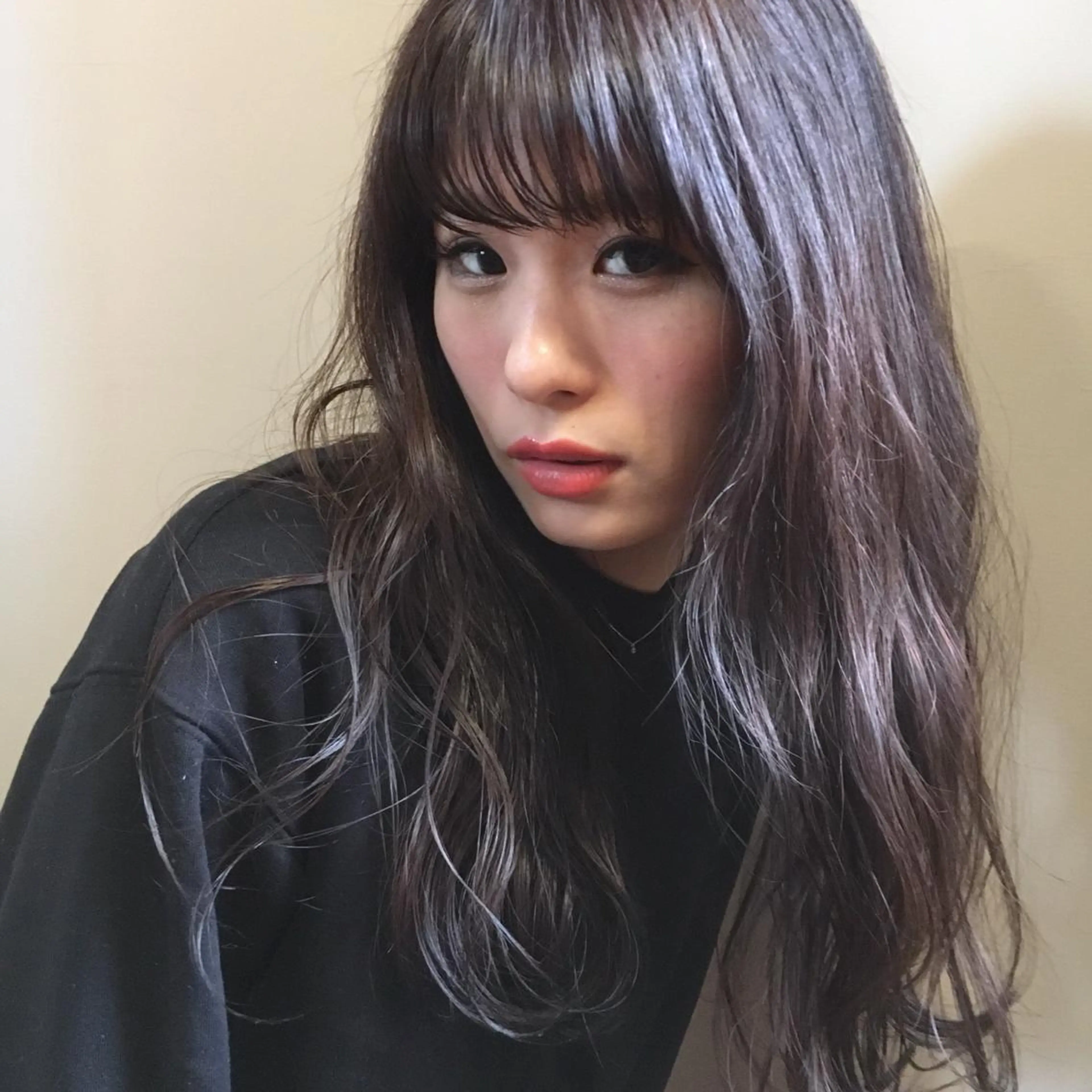 ロング カラー アディクシーカラー 透明感カラー トリートメント 上川 美幸のヘアスタイル