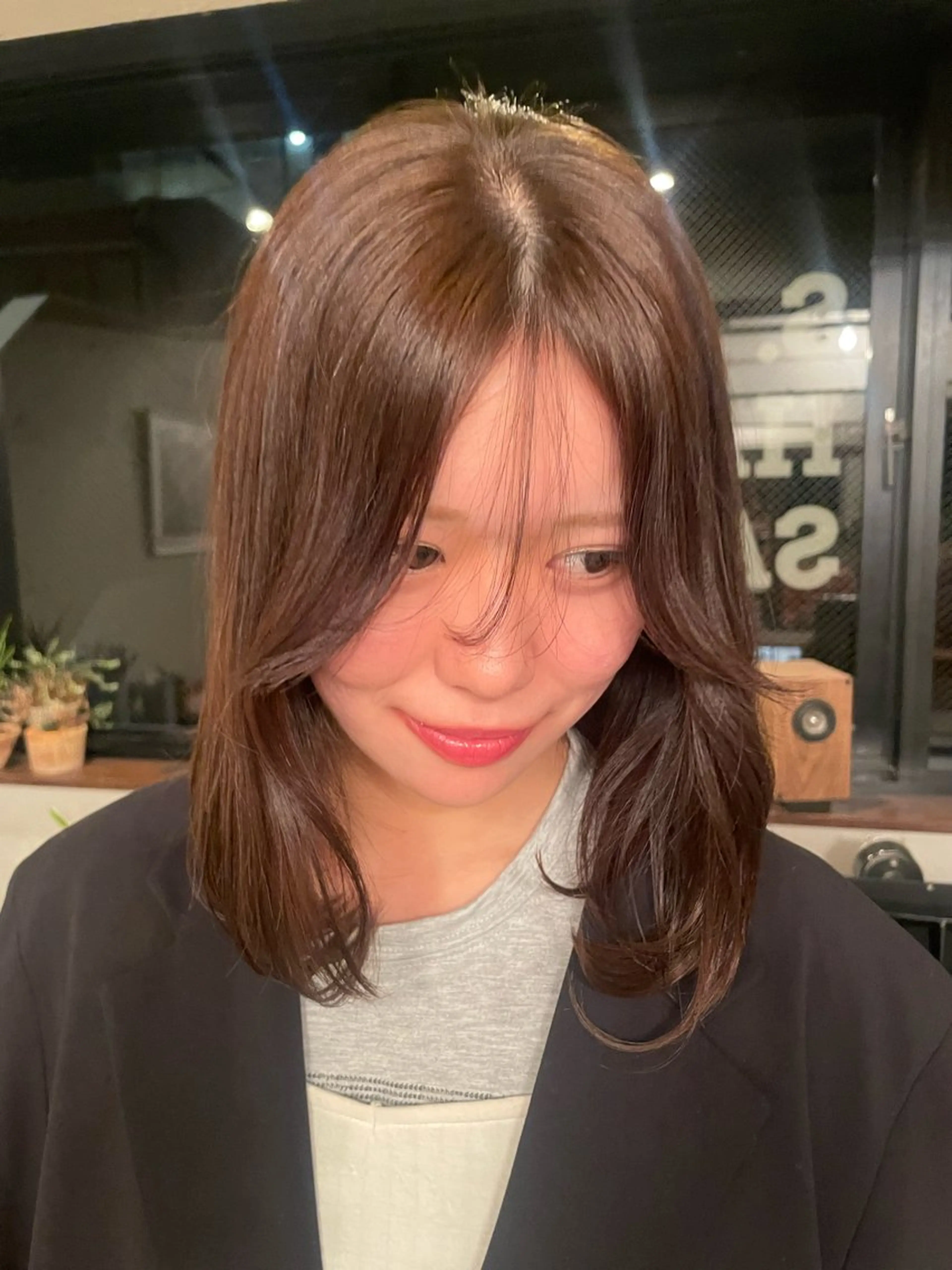 ミディアム S.HAIR SALON所属・オリーブカラー/ レイヤー/表参道のヘアスタイル