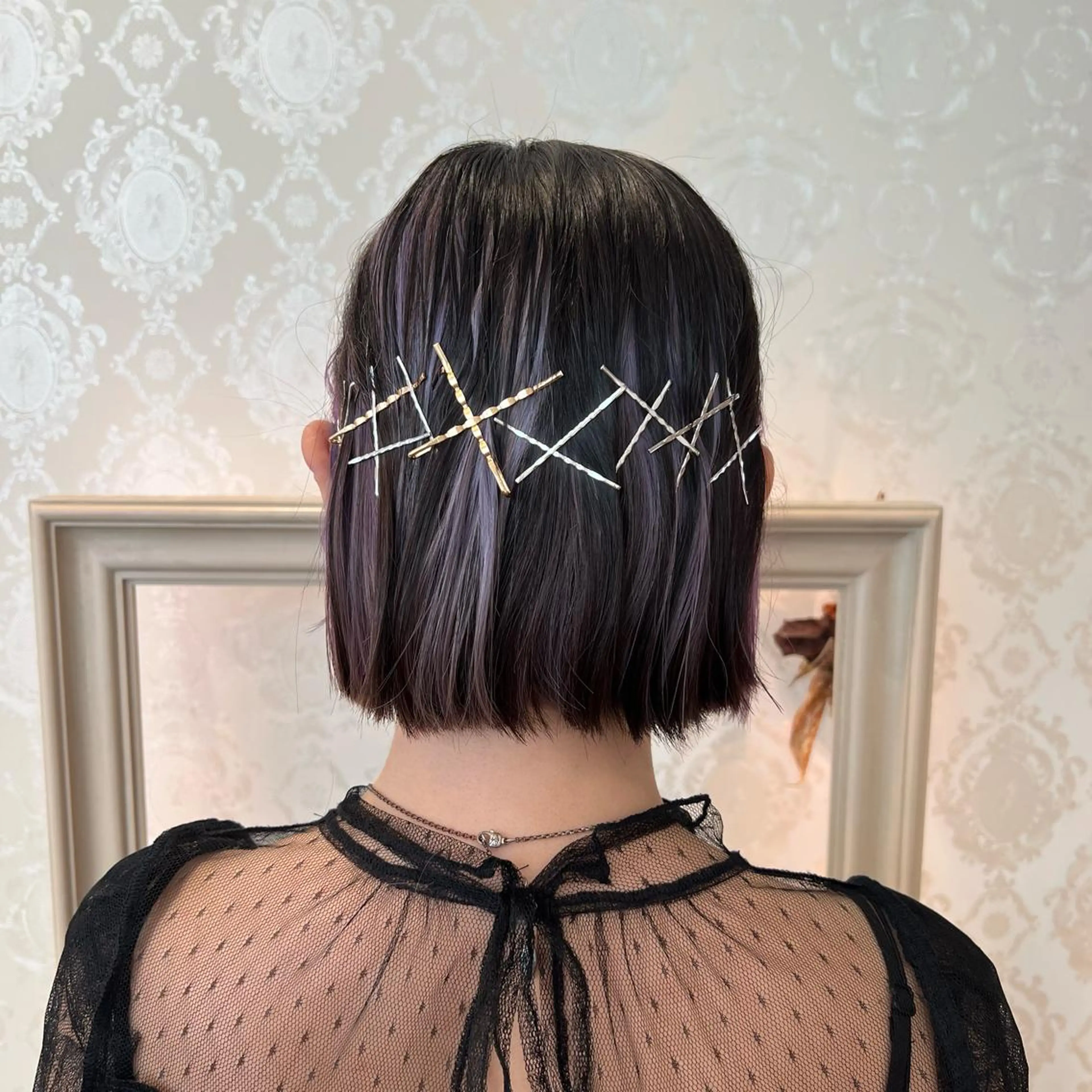 ショート ヘアアレンジ ボブ ヘアセット SALOWIN川崎WEST店所属・🌷川崎/アレンジ/ 暖色ボブ/コトネ🌷のヘアスタイル