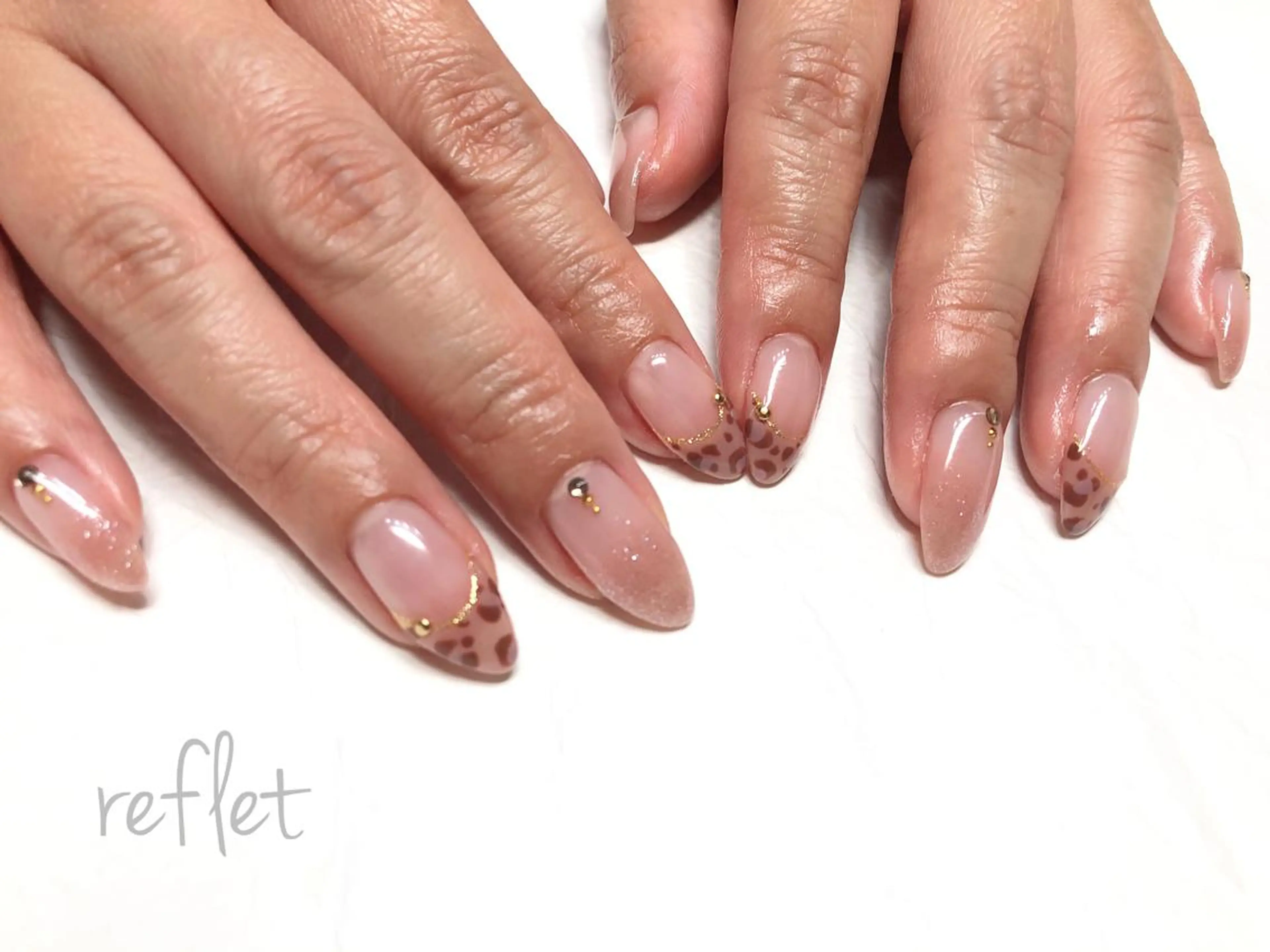 ネイル オフィスネイル シンプルネイル ハンドネイル reflet nailのネイルデザイン