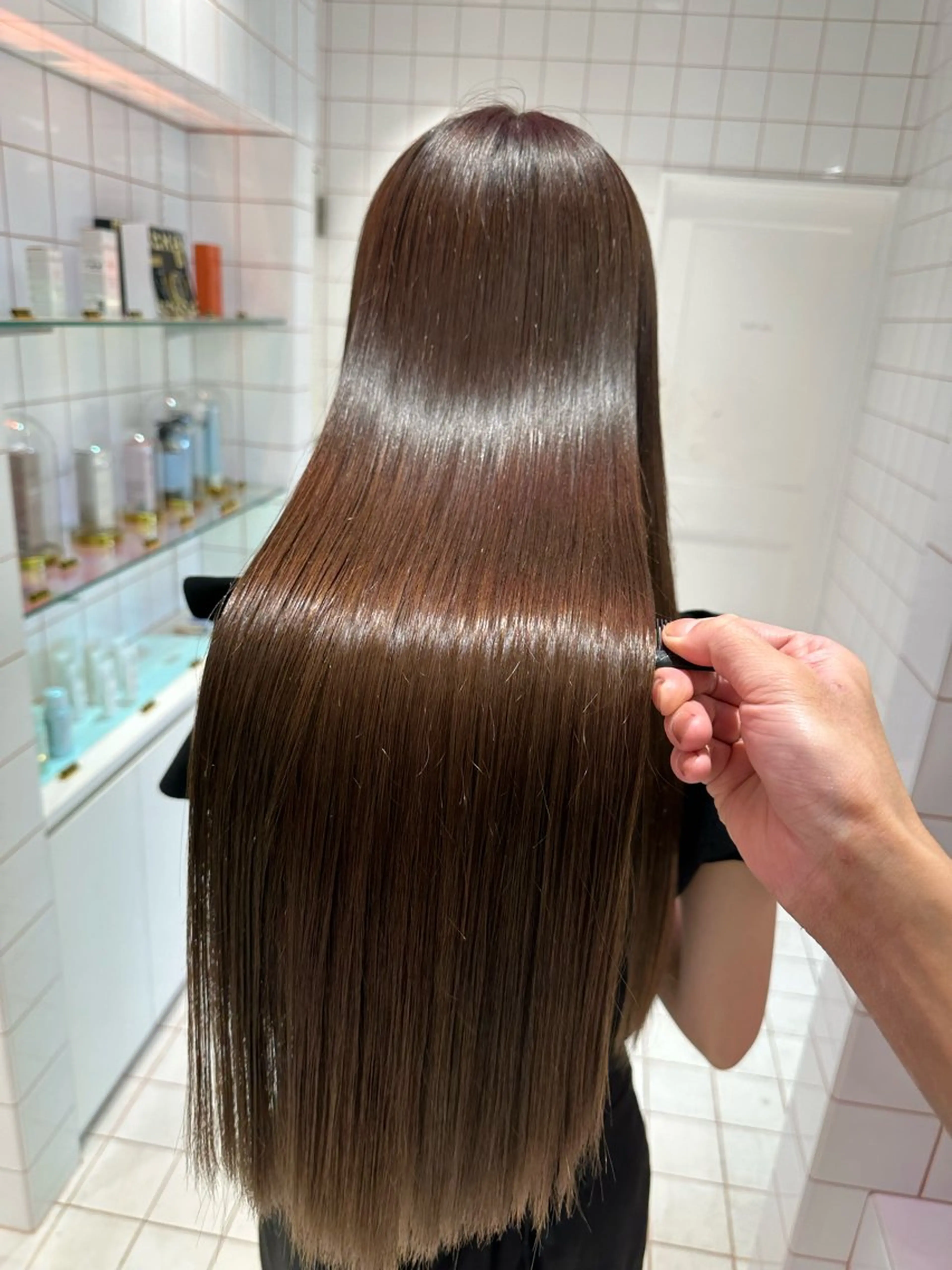 ロング Lond luce所属・郁弥モテショート💕 髪質改善ストレートのヘアスタイル